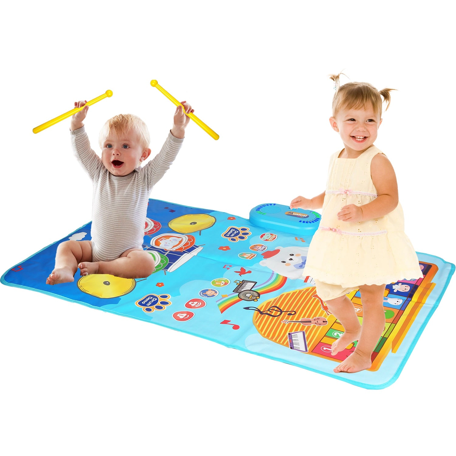 GBruno Kids' Musical Floor Piano Mat With Drums