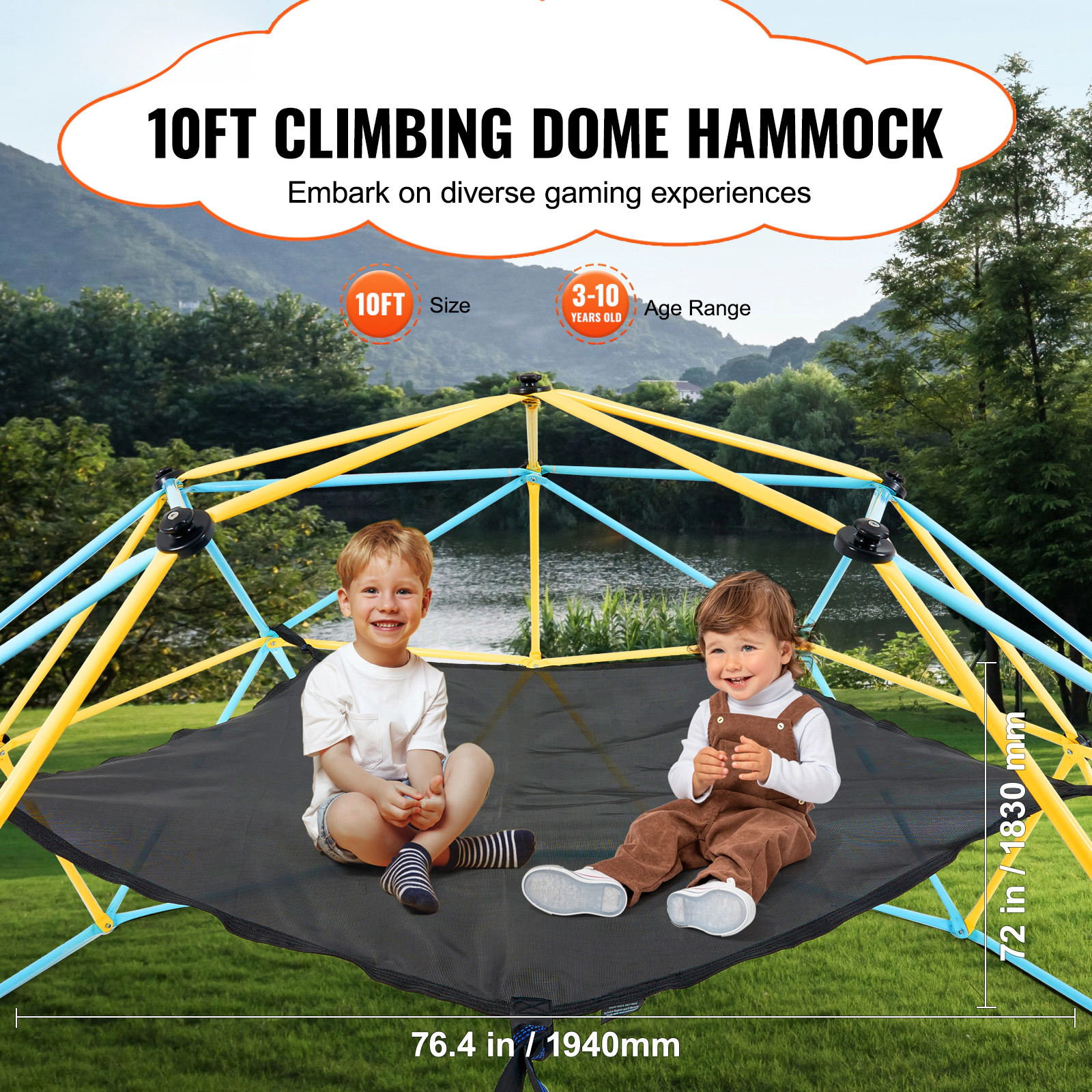 HONGGE Outdoor Jungle Gym Dome Climber for Climbing