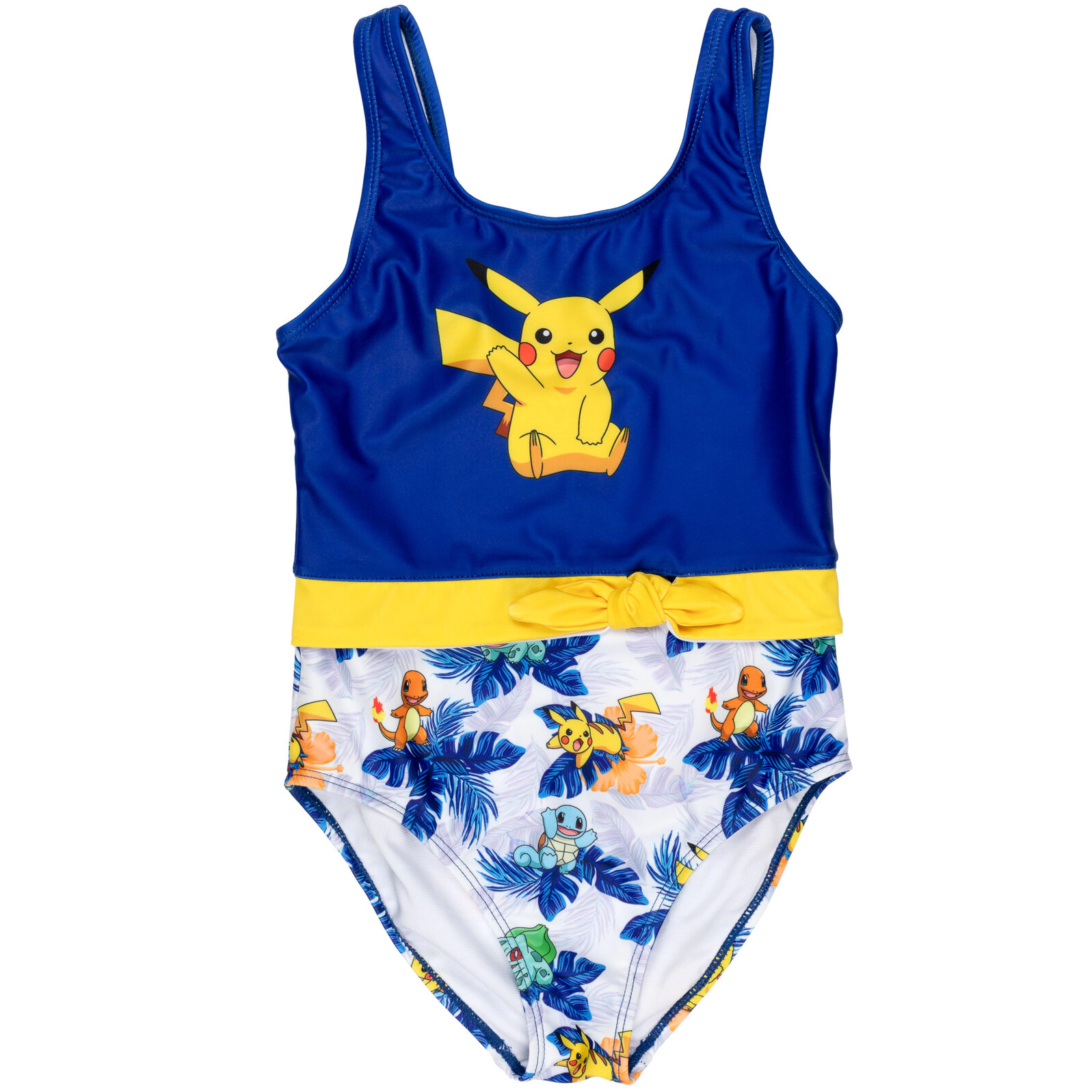 Pokemon Girls' Sleeveless UPF 50+ One Piece Bathing Suit