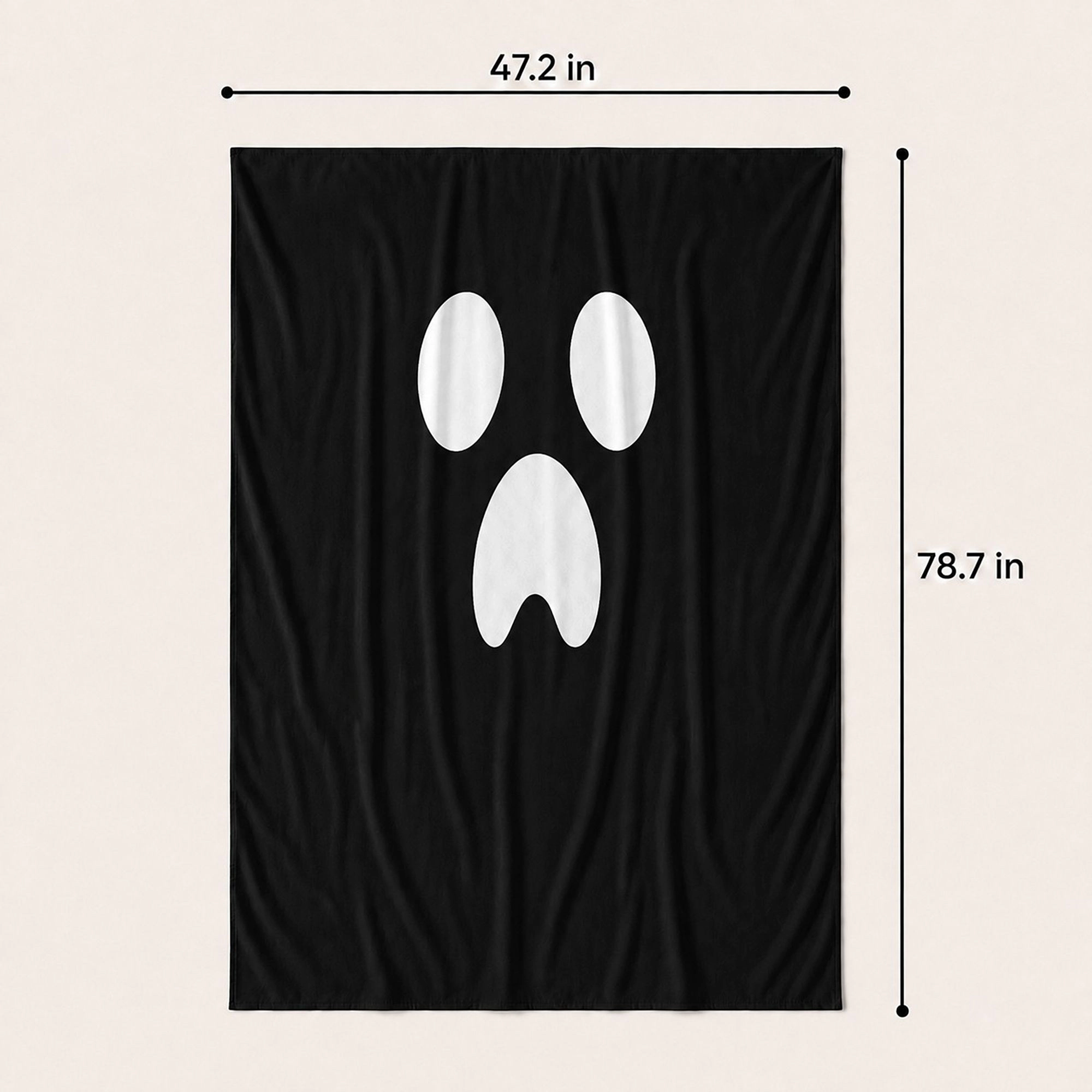 Alilang Halloween 4-Piece Ghost Dining Chair Cover Party Decoration Set