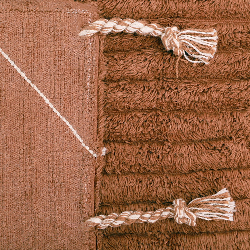 Nattiot Washable Cotton Rug Lässa Toffee M