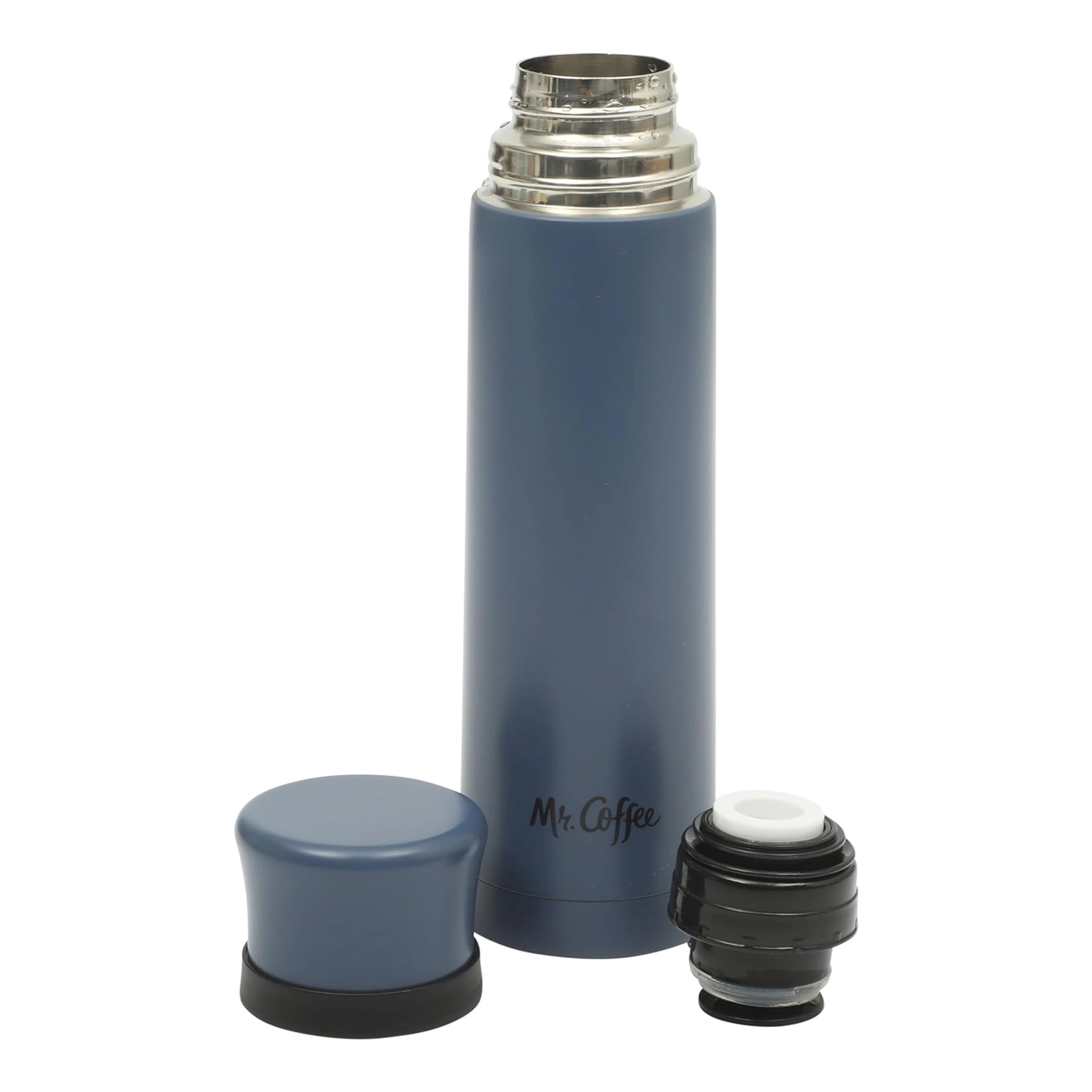 Mr. Coffee Silverleaf 23 oz Stainless Steel Double Wall Vacuum Insulated Travel Mug