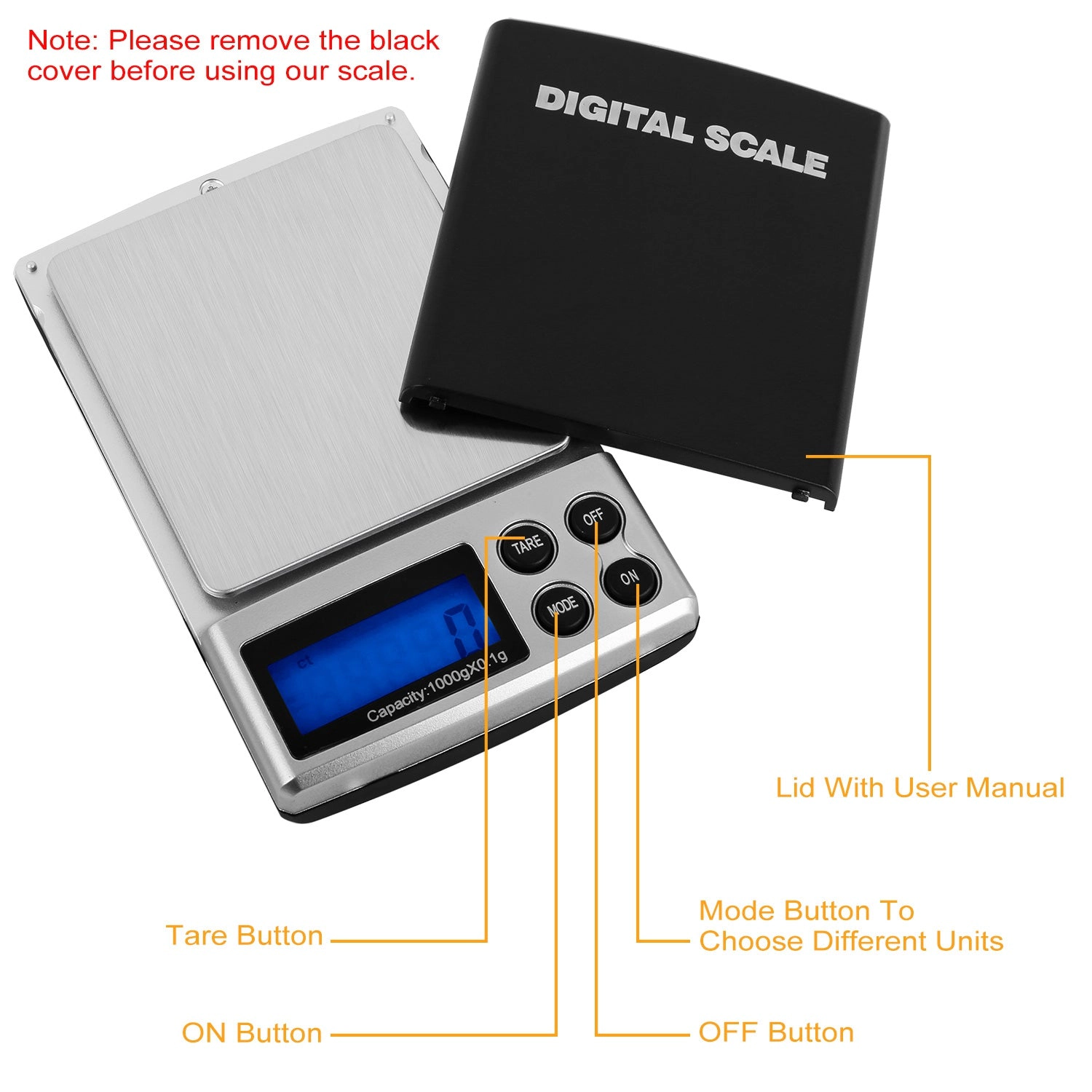 IMounTEK Unisex Digital Pocket Kitchen Scale 1000g