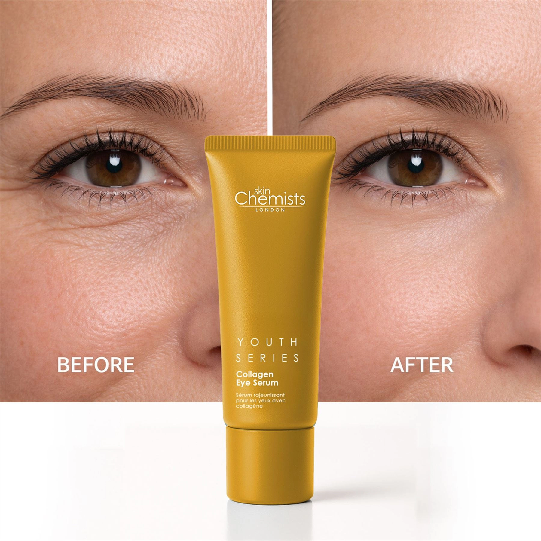 skinChemists Collagen Eye Serum 15ml - Anti-Aging for Loss of Firmness and Fine Lines