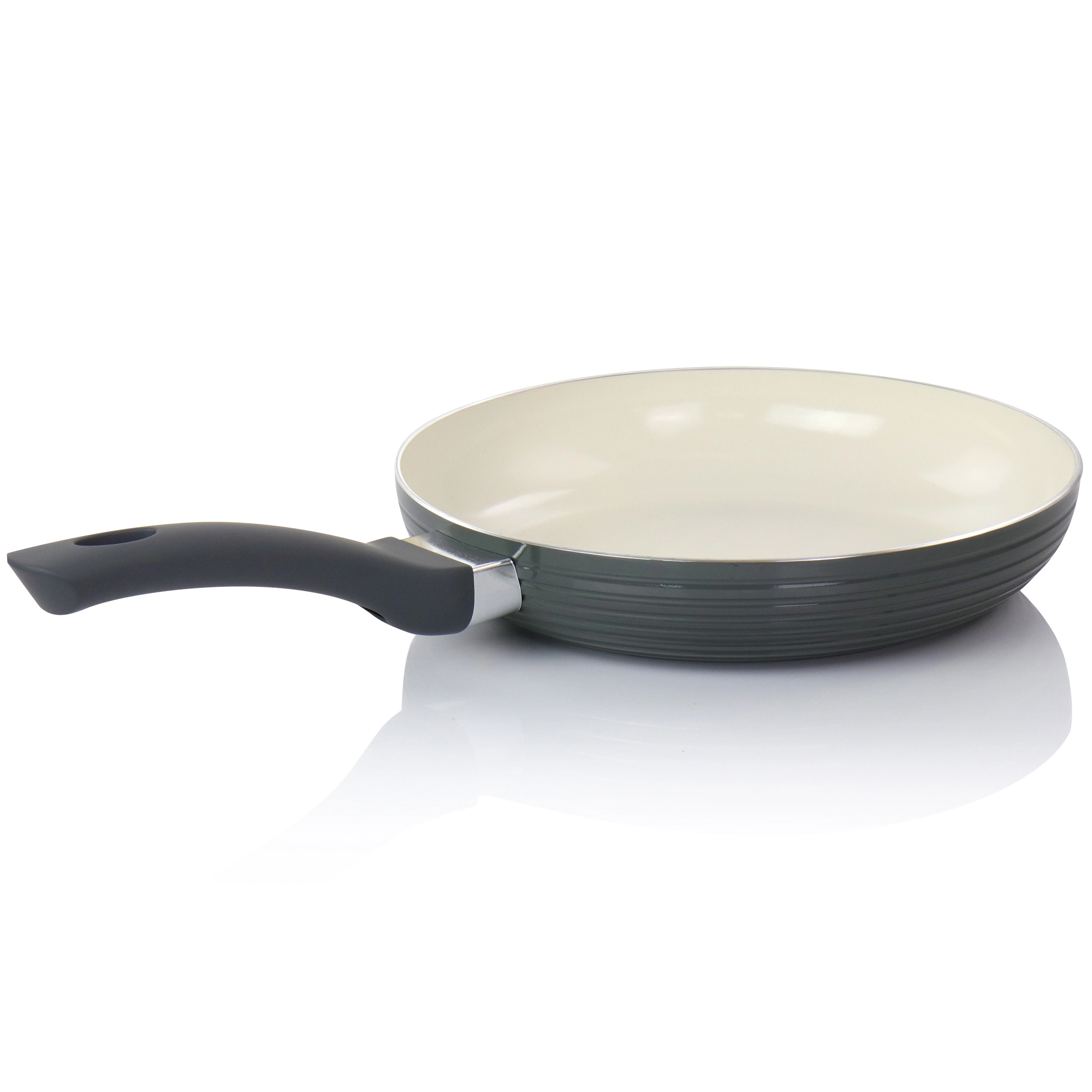 Oster Ridge Valley 10 Inch Aluminum Nonstick Frying Pan in Grey