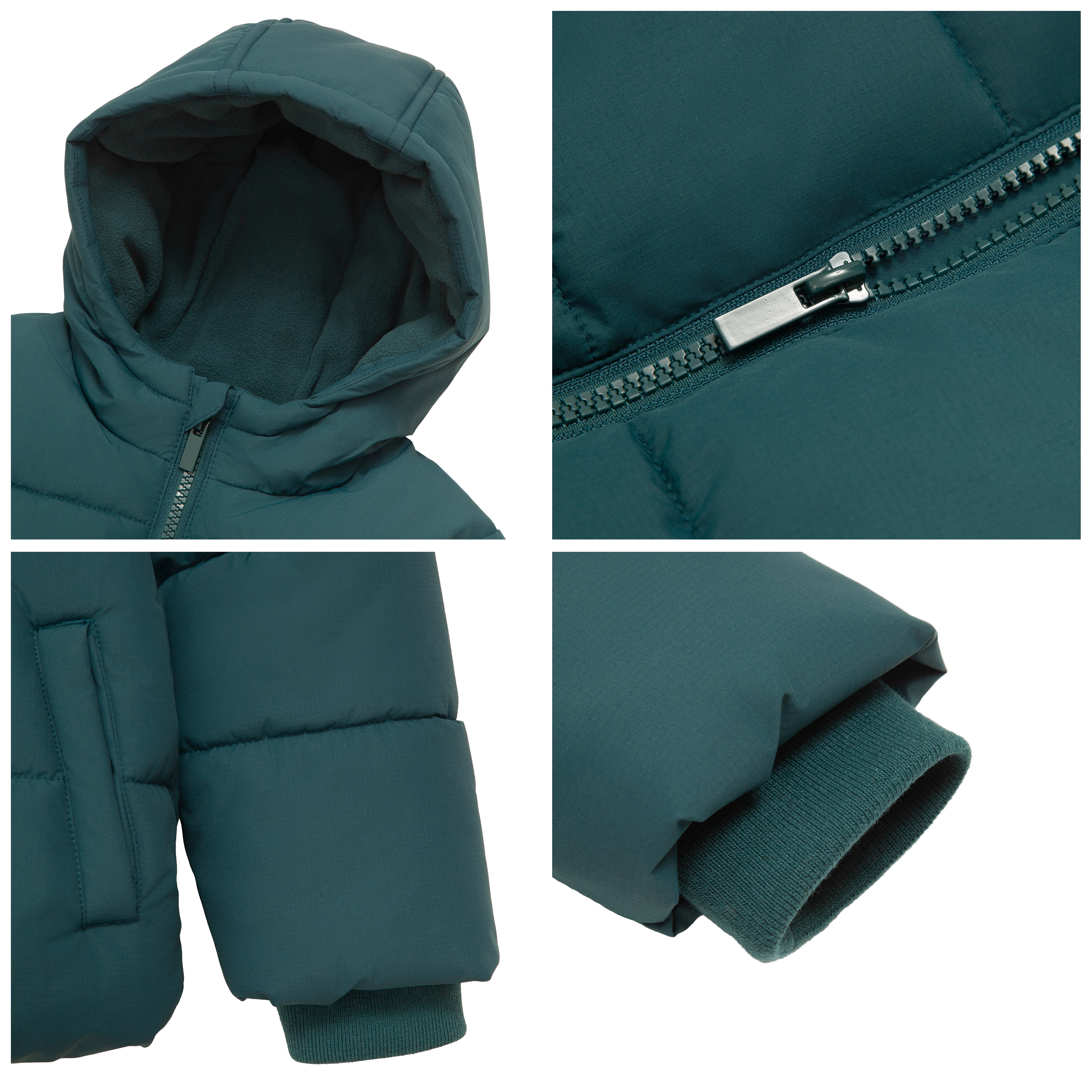 Rokka&Rolla Toddler Boys Water-Resistant Fleece-Lined Puffer Jacket