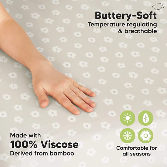 KeaBabies Isla Fitted Mini Crib Sheets