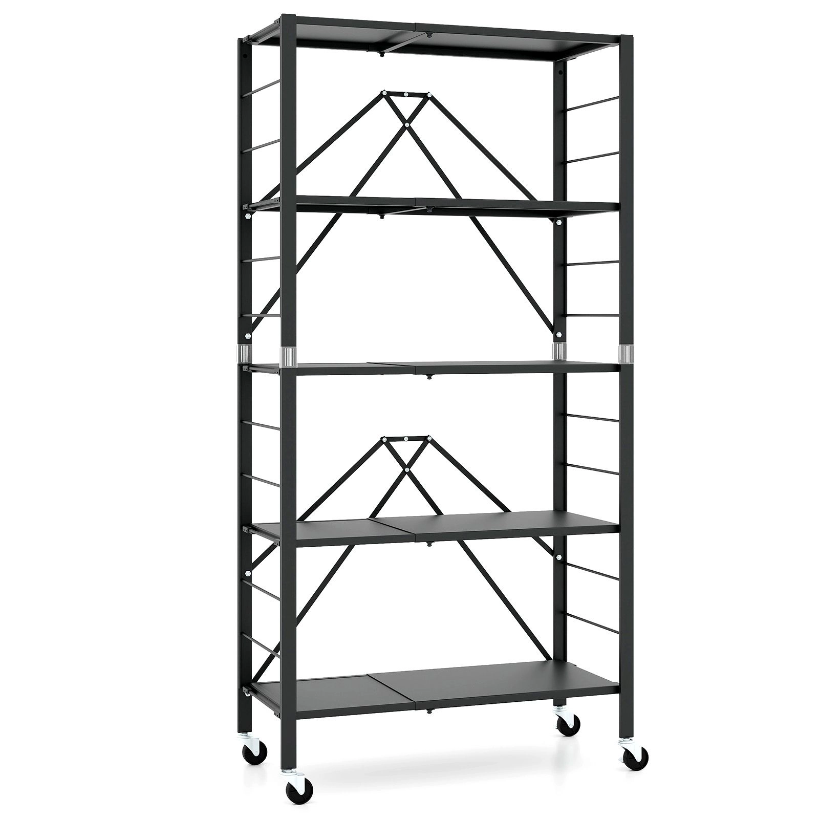 SlickBlue Adjustable 5 Tier Metal Storage Shelf Organizer