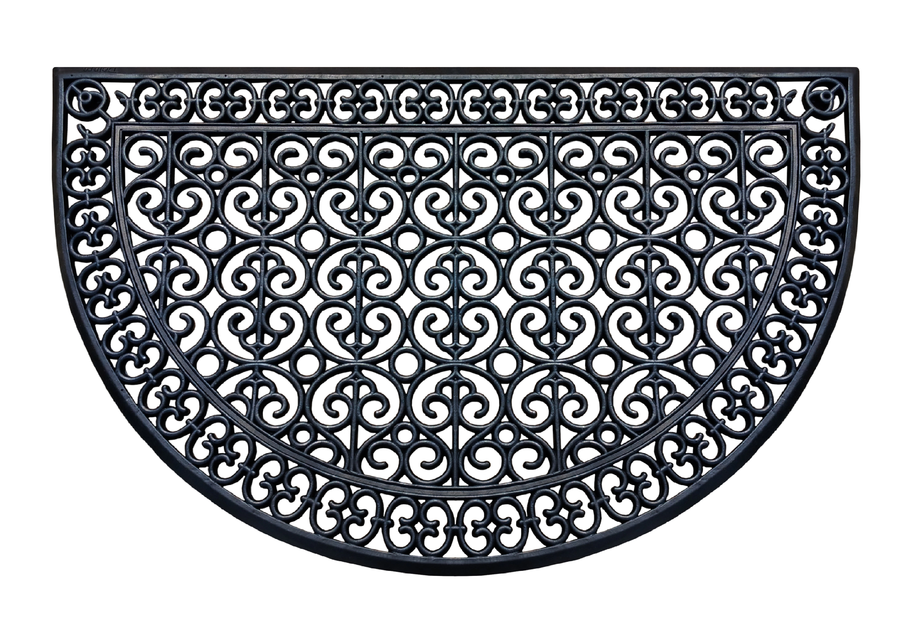 A1 Home Collections 18 lb Heavy Duty Rubber Doormat Non-Slip Drainage Front Door Mat for Outdoor Entry 30 x 48 In