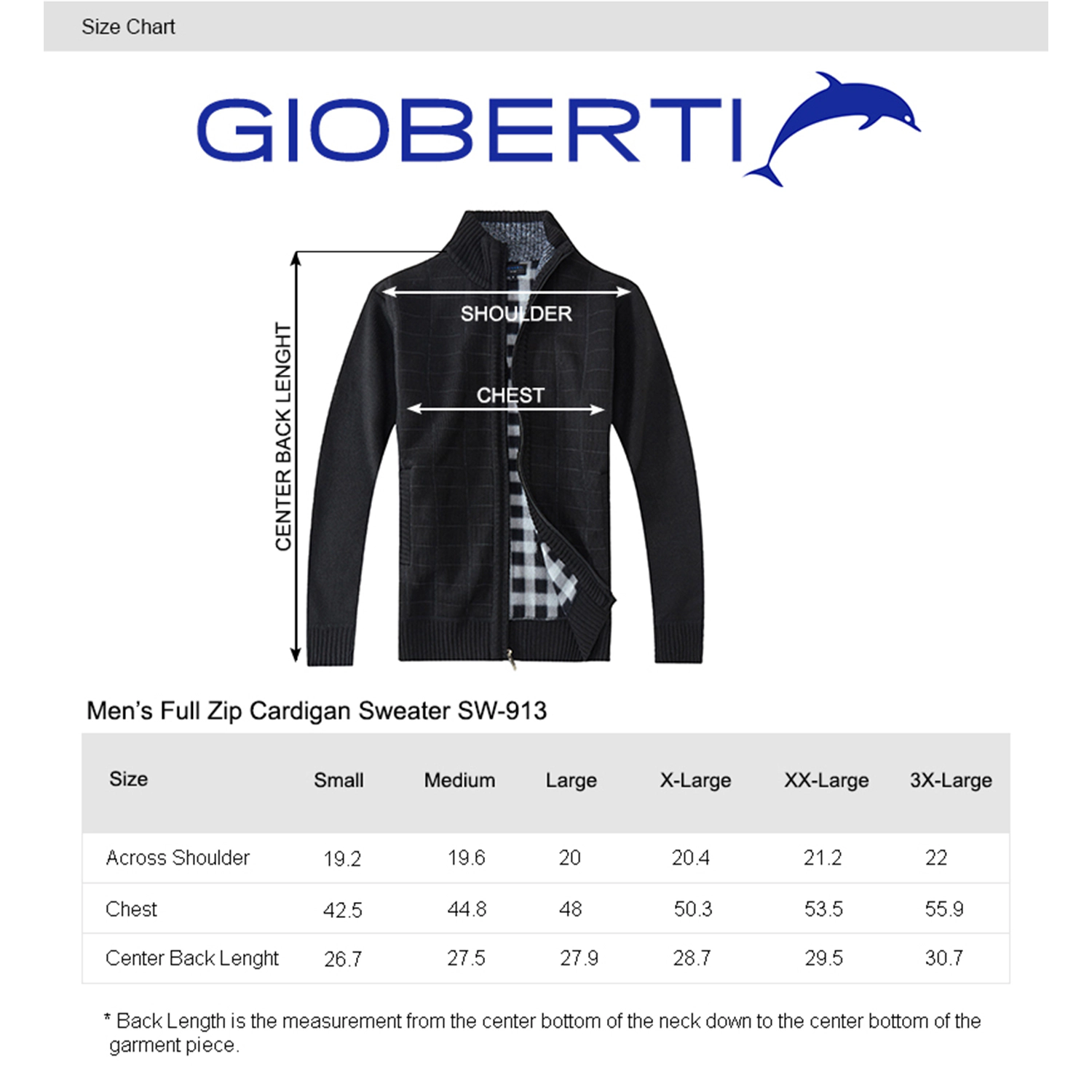 Gioberti Men's Knitted Full Zip Cardigan Sweater With Soft Brushed Flannel Lining