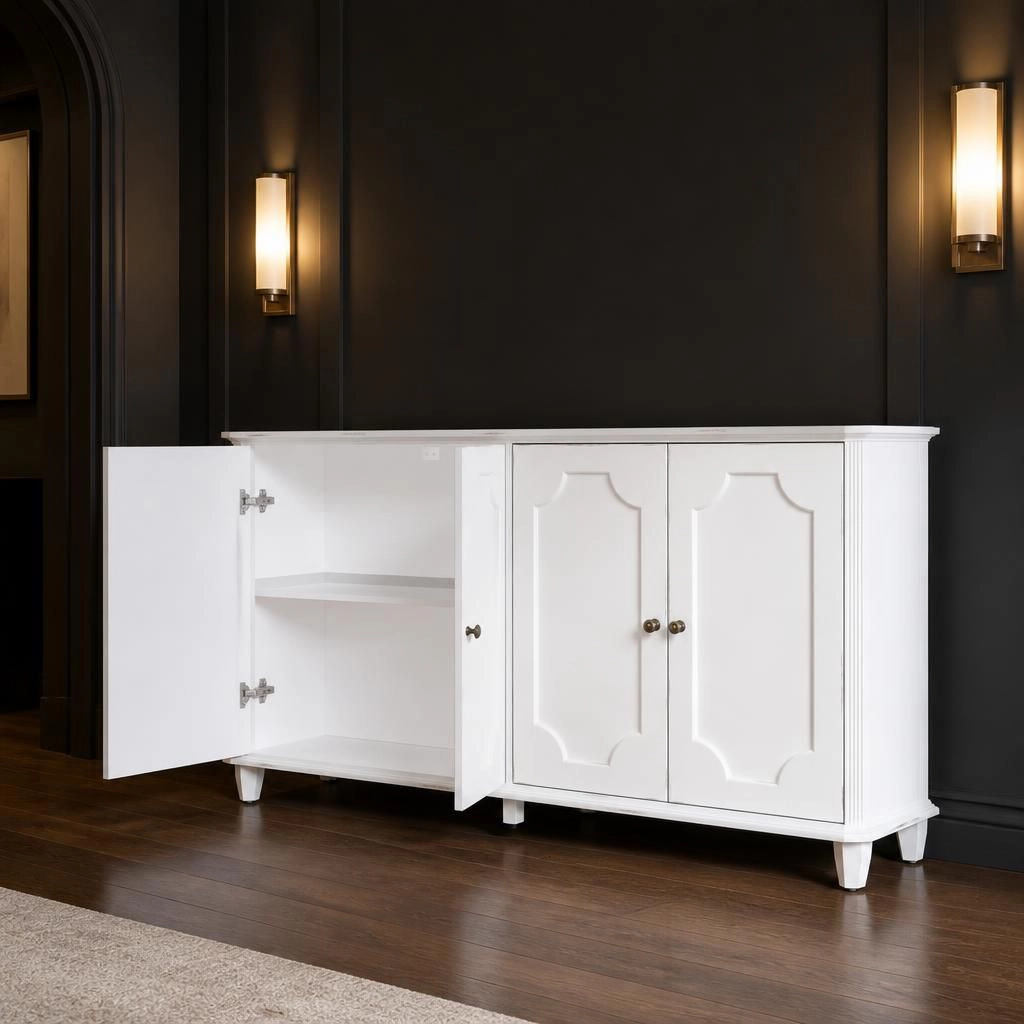 GOODSILO Solid Wood MDF Floor Storage Cabinet