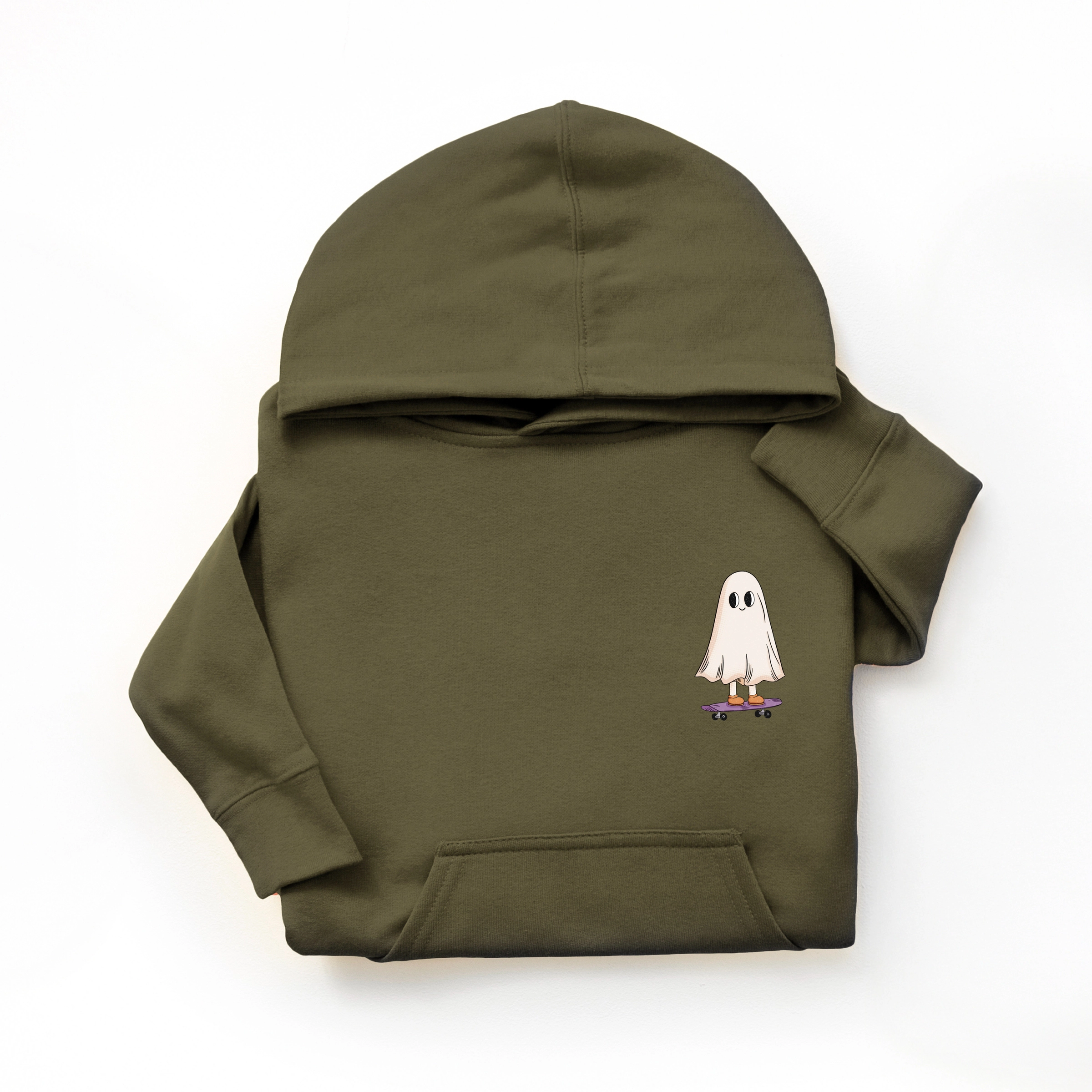 The Juniper Shop - Youth Graphic Hoodie Spooky Dude Ghost Front And Back