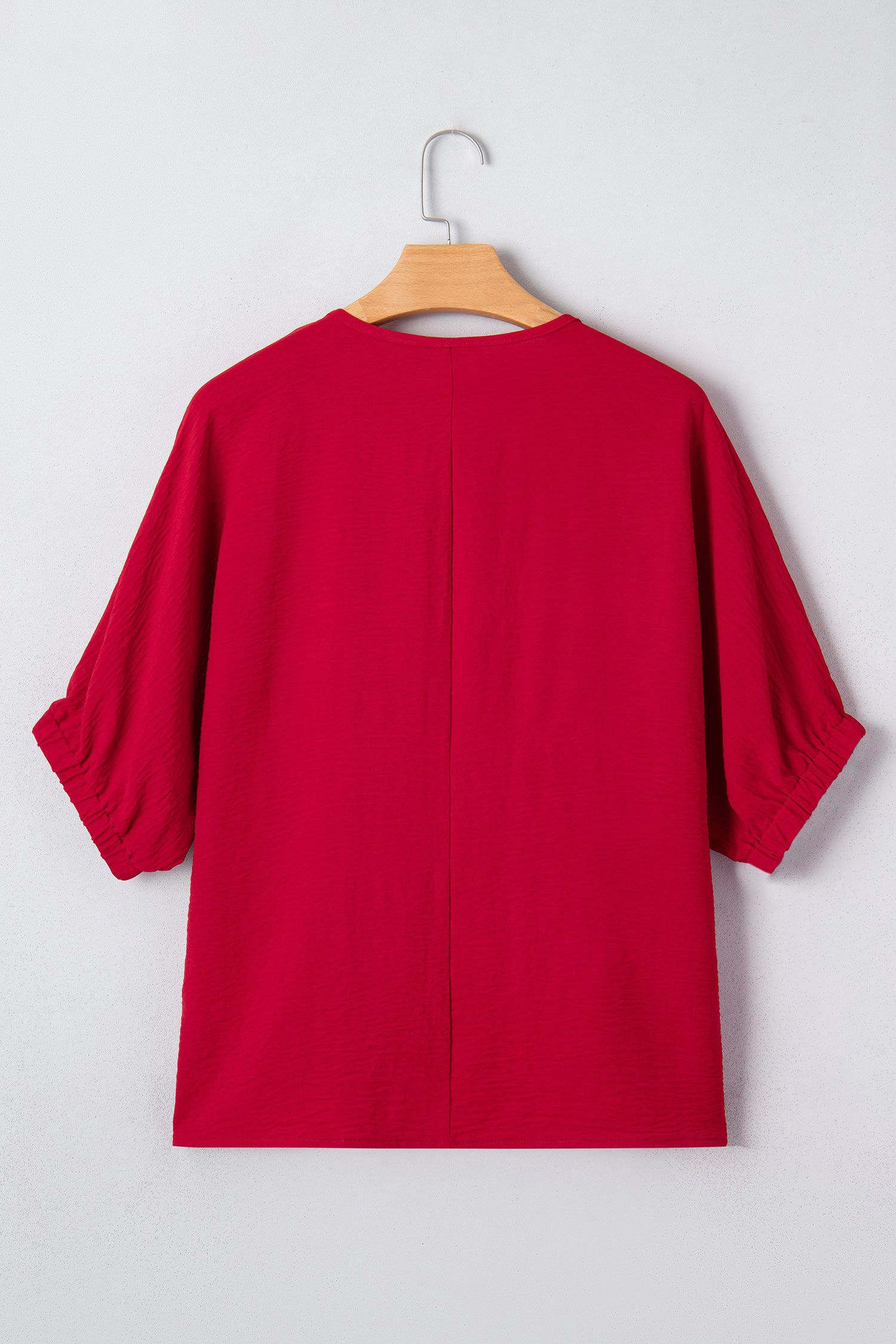Threaded Pear Women's Willow Trim Half Sleeve Blouse