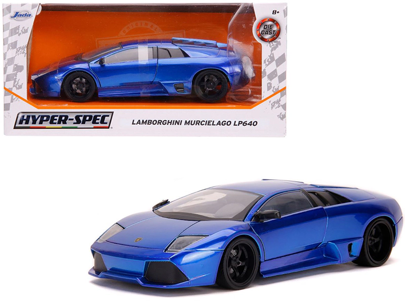 Jada Lamborghini Murcielago LP640 Candy Blue "Hyper-Spec" 1/24 Diecast Model Car by Jada