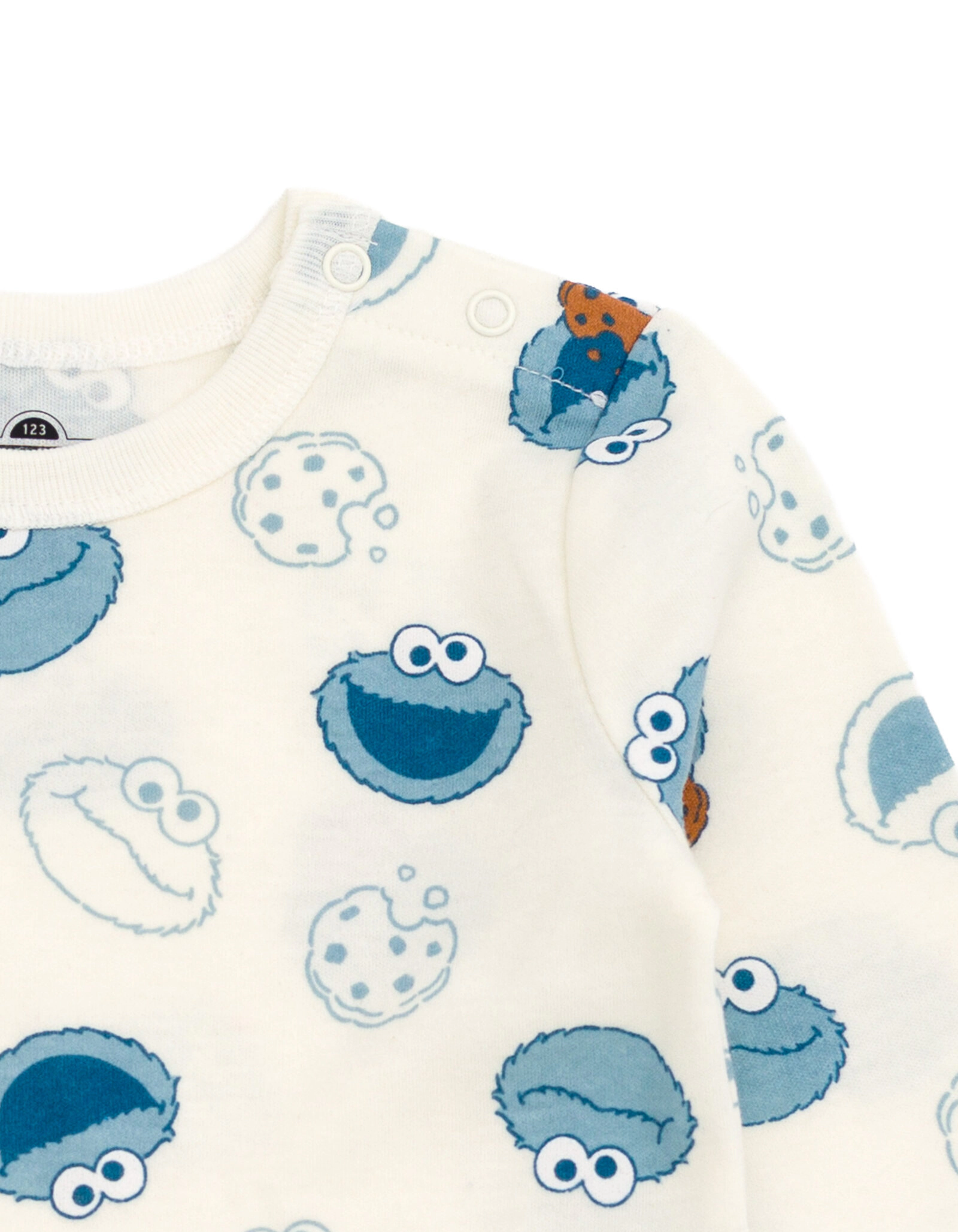 Sesame Street Cookie Monster Baby Boys' 2-Piece Overalls and Tee Set