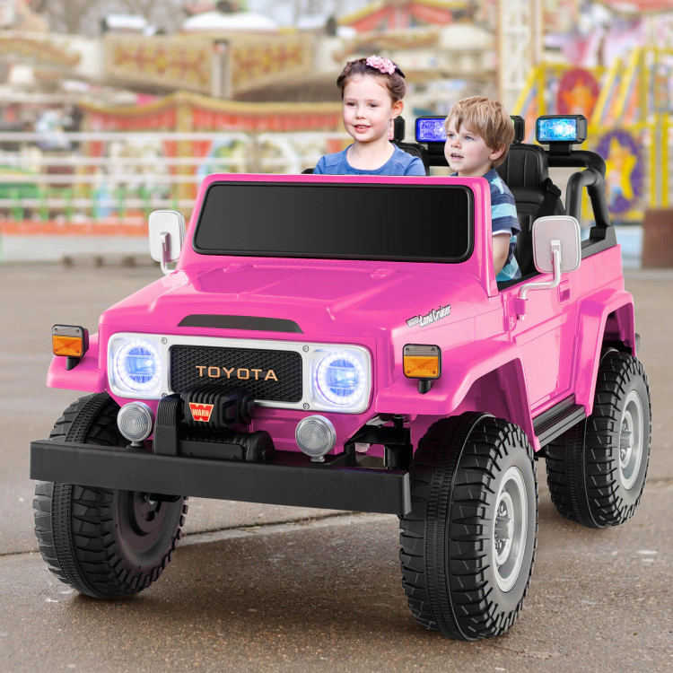 Hivvago 12V 2-Seat Licensed Kids Ride On Toyota FJ40 Car with 2.4G Remote Control