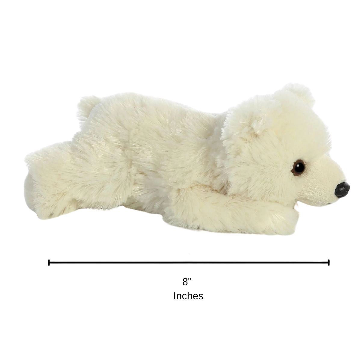 Aurora Mini Flopsie Polar Bear 8-Inch Stuffed Animal Plush