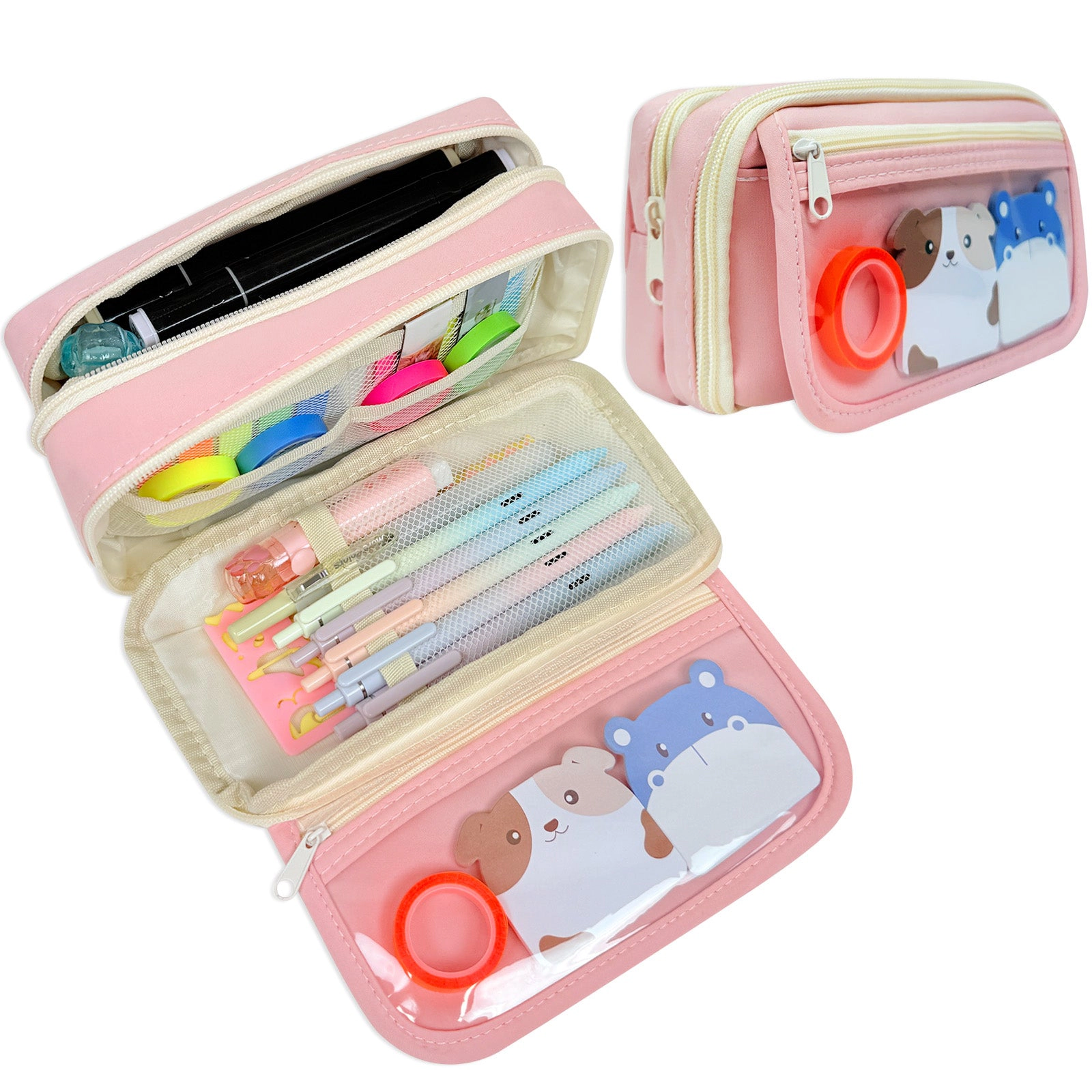 Wrapables 9-Layer Large Capacity Pencil Case for Stationery, Makeup and Travel