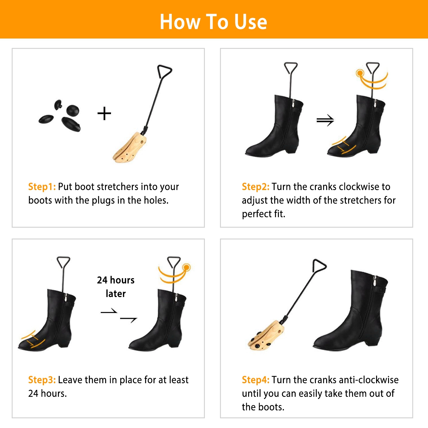 GBruno Adjustable Wooden Boot Stretcher Shaper