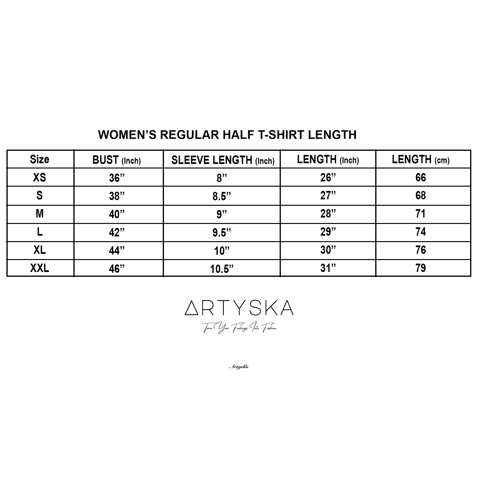 Artyska Women's Less Is More Graphic Crewneck Short Sleeve Casual T-Shirt