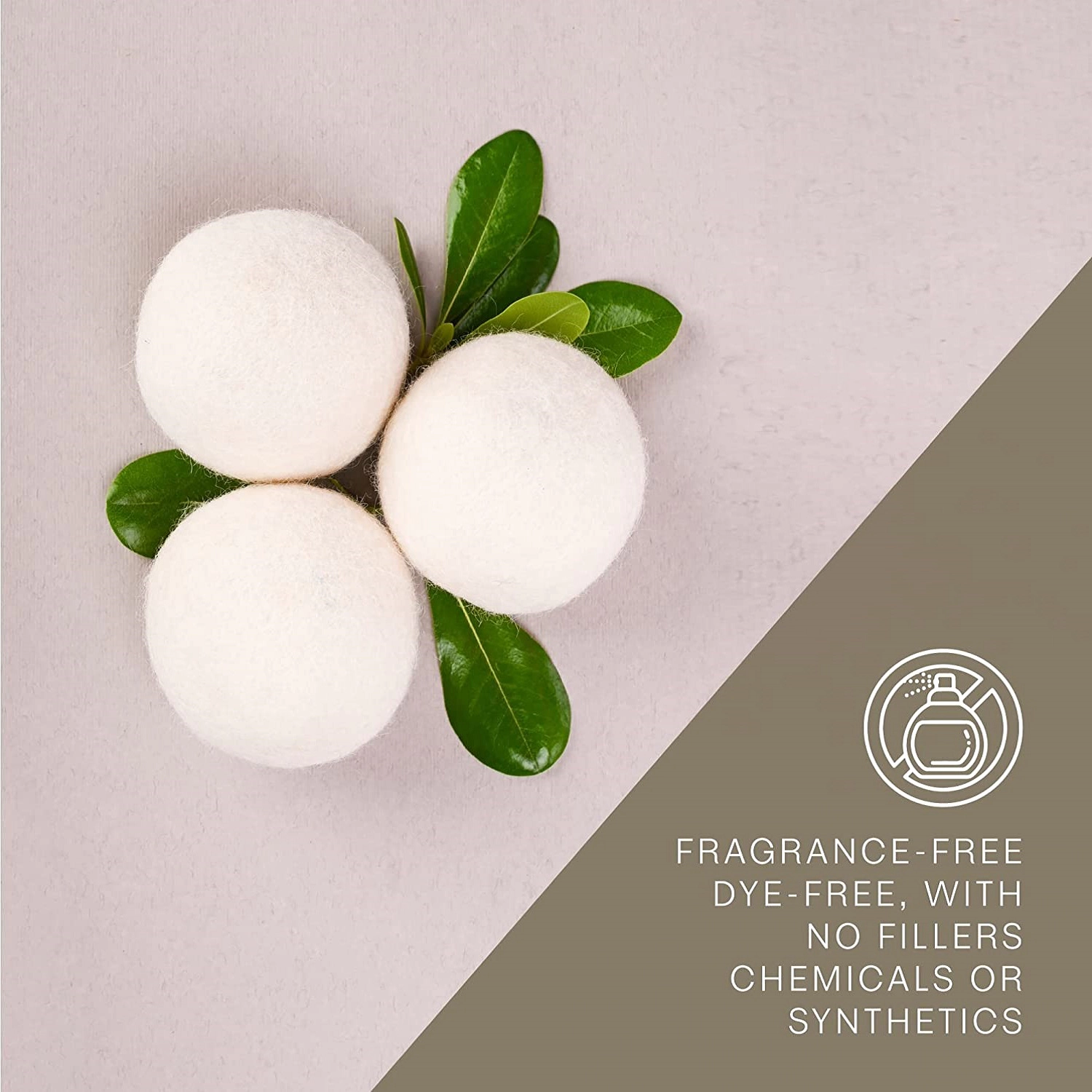 Pursonic Unisex Eco-Friendly Laundry Care 100% Pure New Zealand Wool Dryer Balls Family Bundle