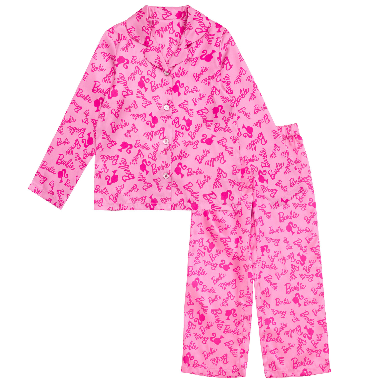 Barbie Girls' 2-Piece Pajama Shirt and Pants Set