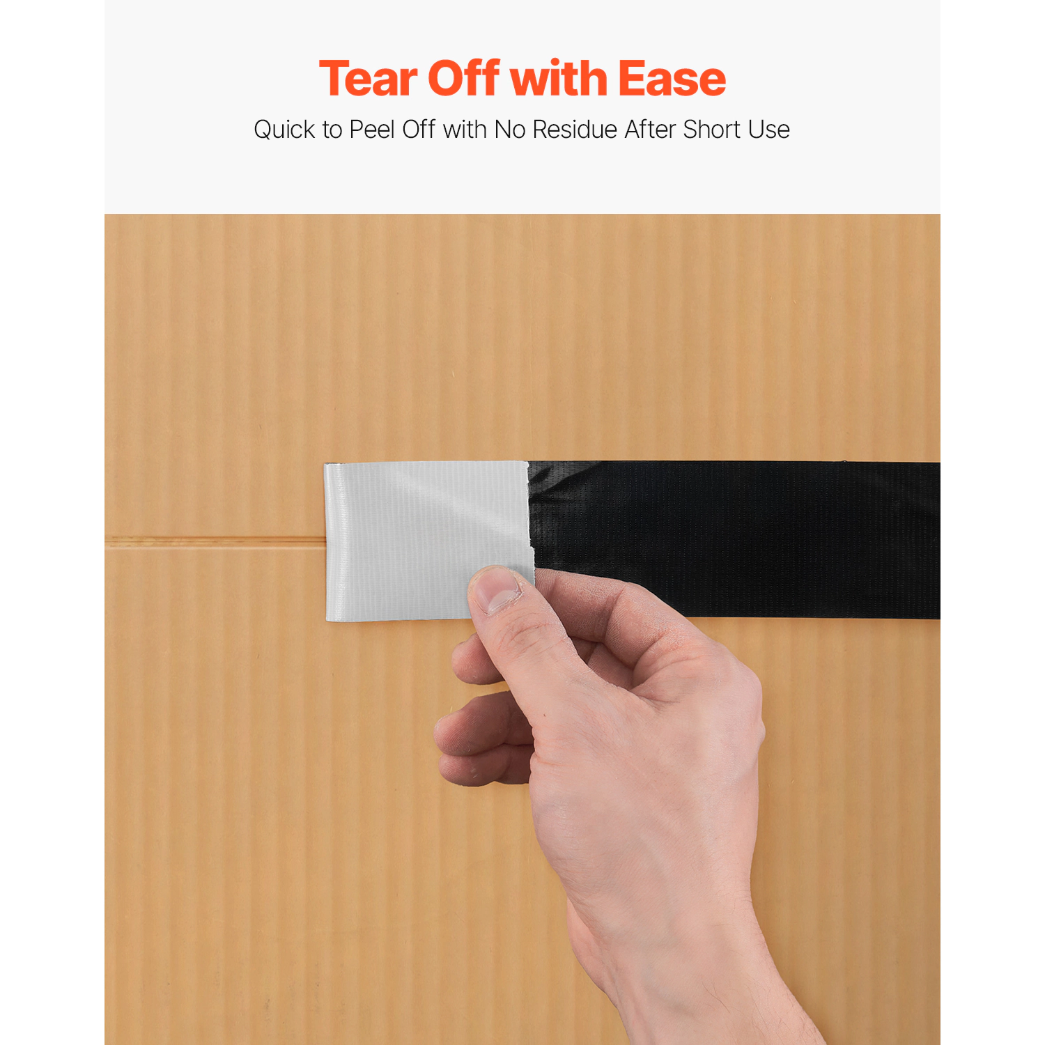 HONGGE Duct Tape, No Residue Strong Adhesive Waterproof Temperature-Resistant Heavy Duty Tear by Hand