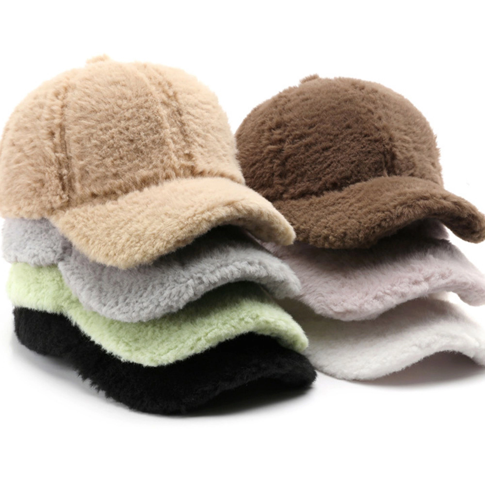 Anna-Kaci Women's Plush Baseball Cap with Soft Textured Material and Comfortable Structured Fit