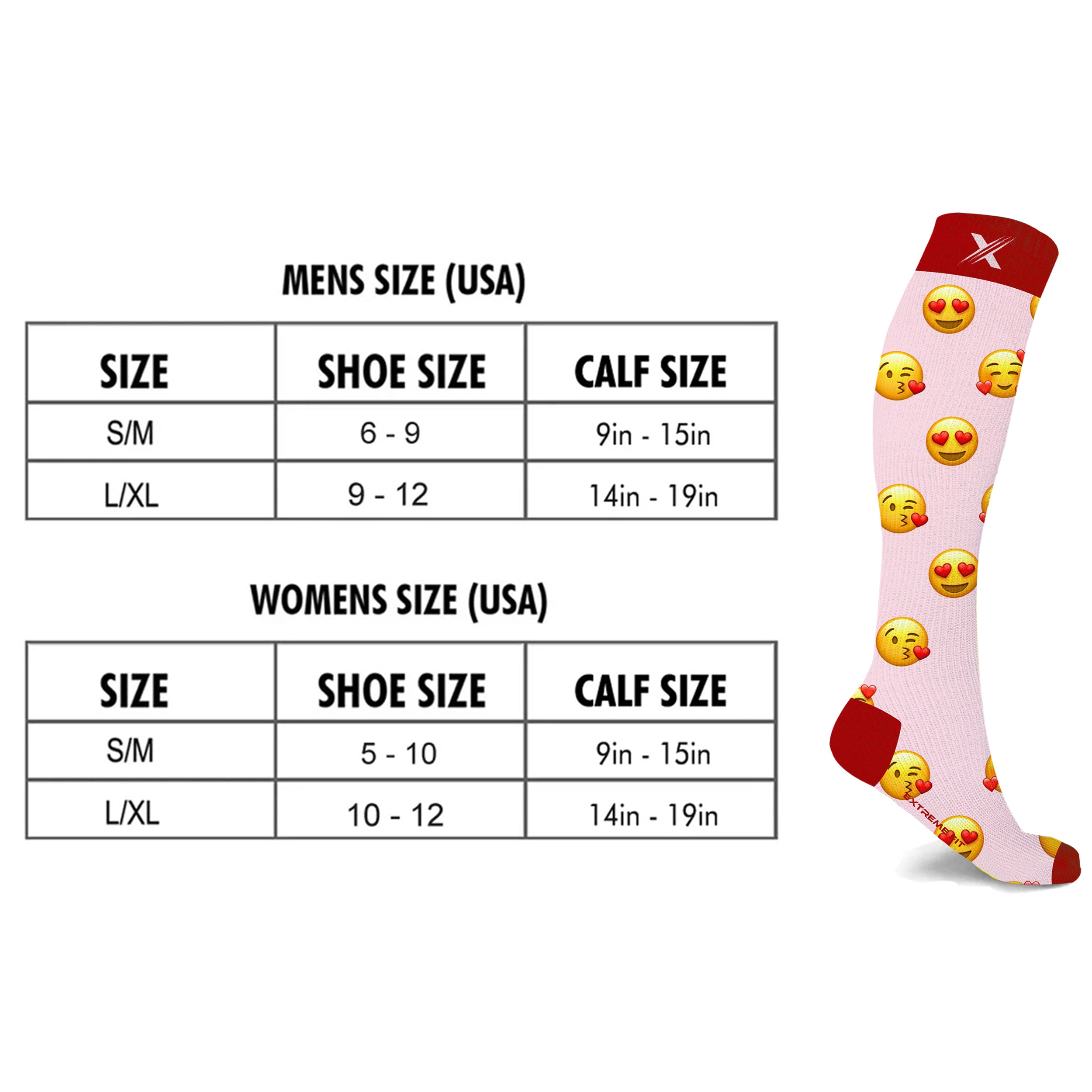 Extreme Fit Emoji Fun And Expressive Compression Socks - 3 Pair