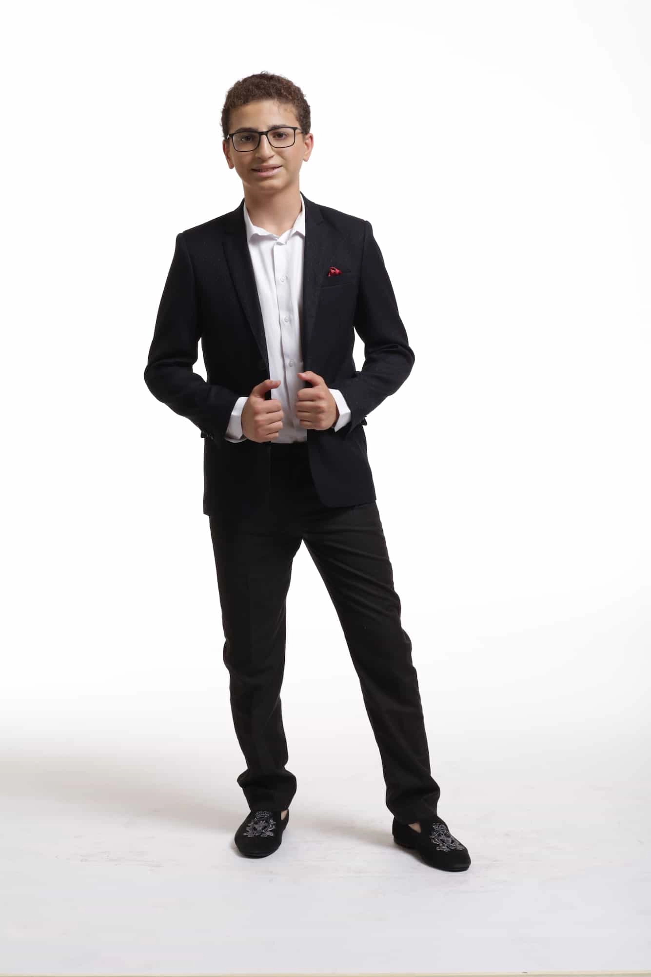 Elie Balleh Boys Slim Fit Digital Rain Jacket