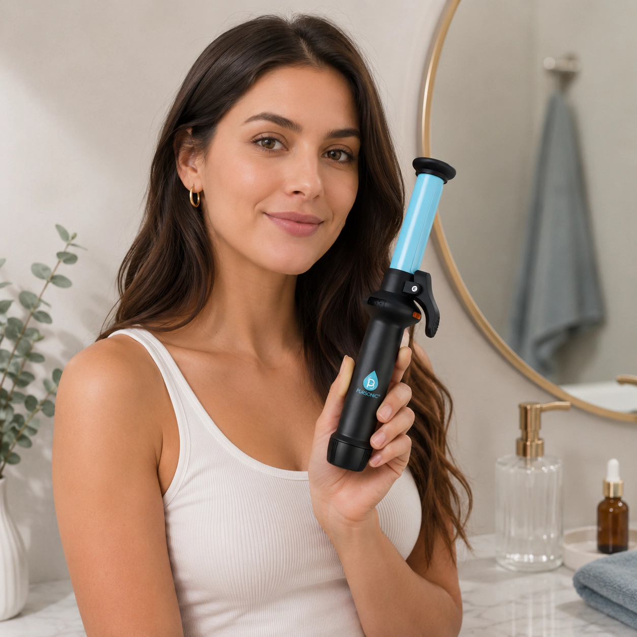 Pursonic Women's USB Rechargeable Mini Curling Iron