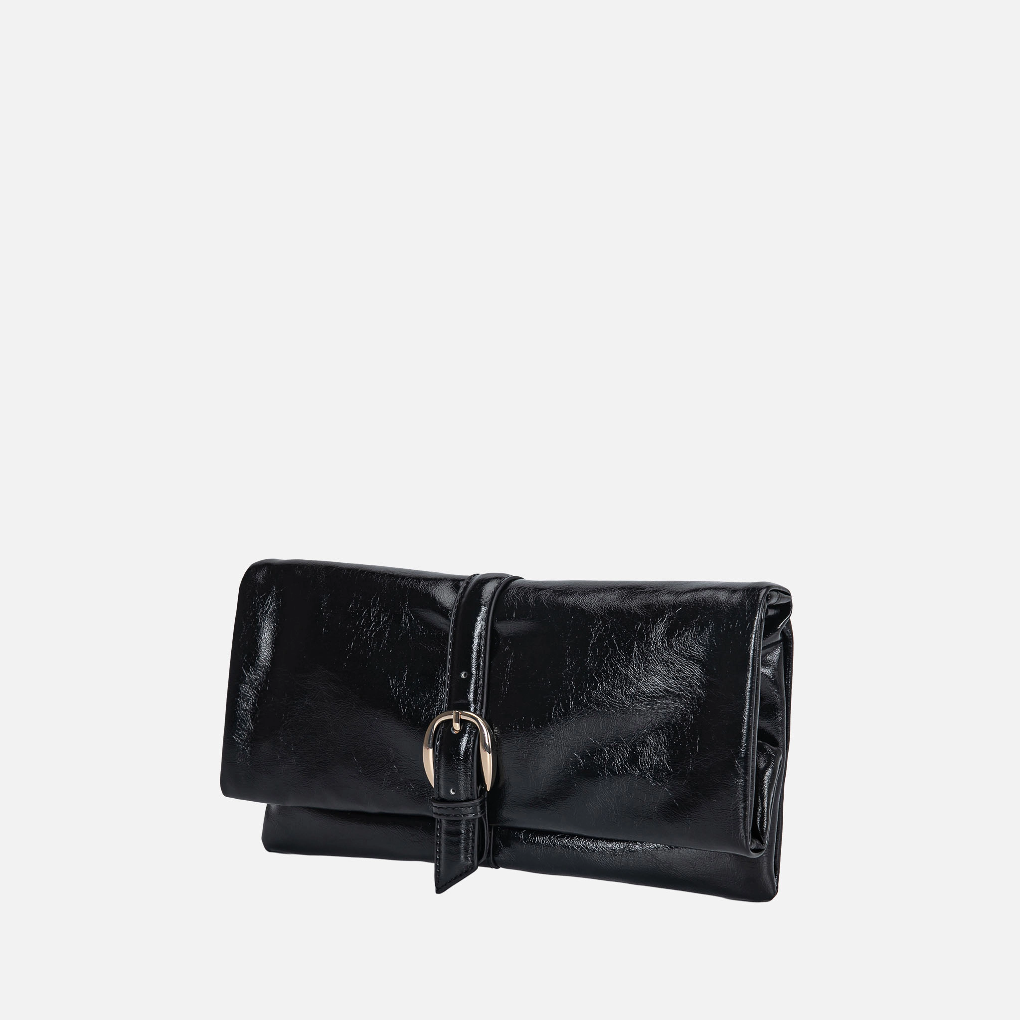 J'OMOR by Mia Koumei Vegan Leather Bow Clutch with Adjustable Strap