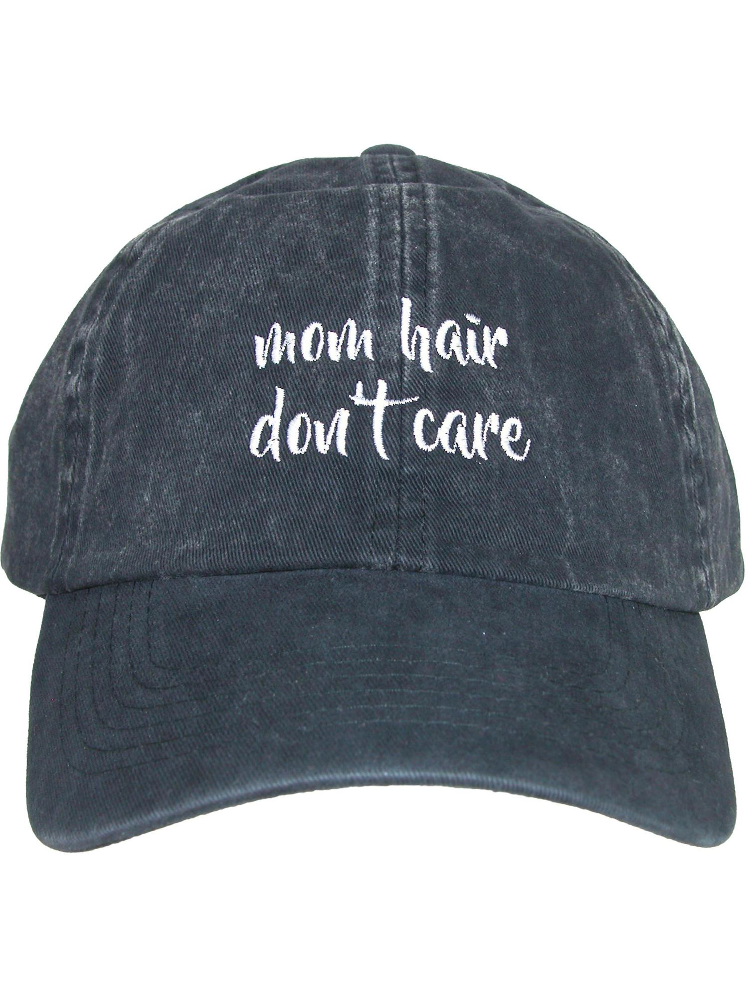 David & Young Women's Cotton Mom Hair Don't Care Baseball Cap