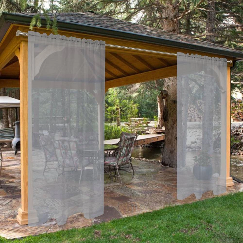 Radiant Essence Unisex Sheer Voile Patio Curtains