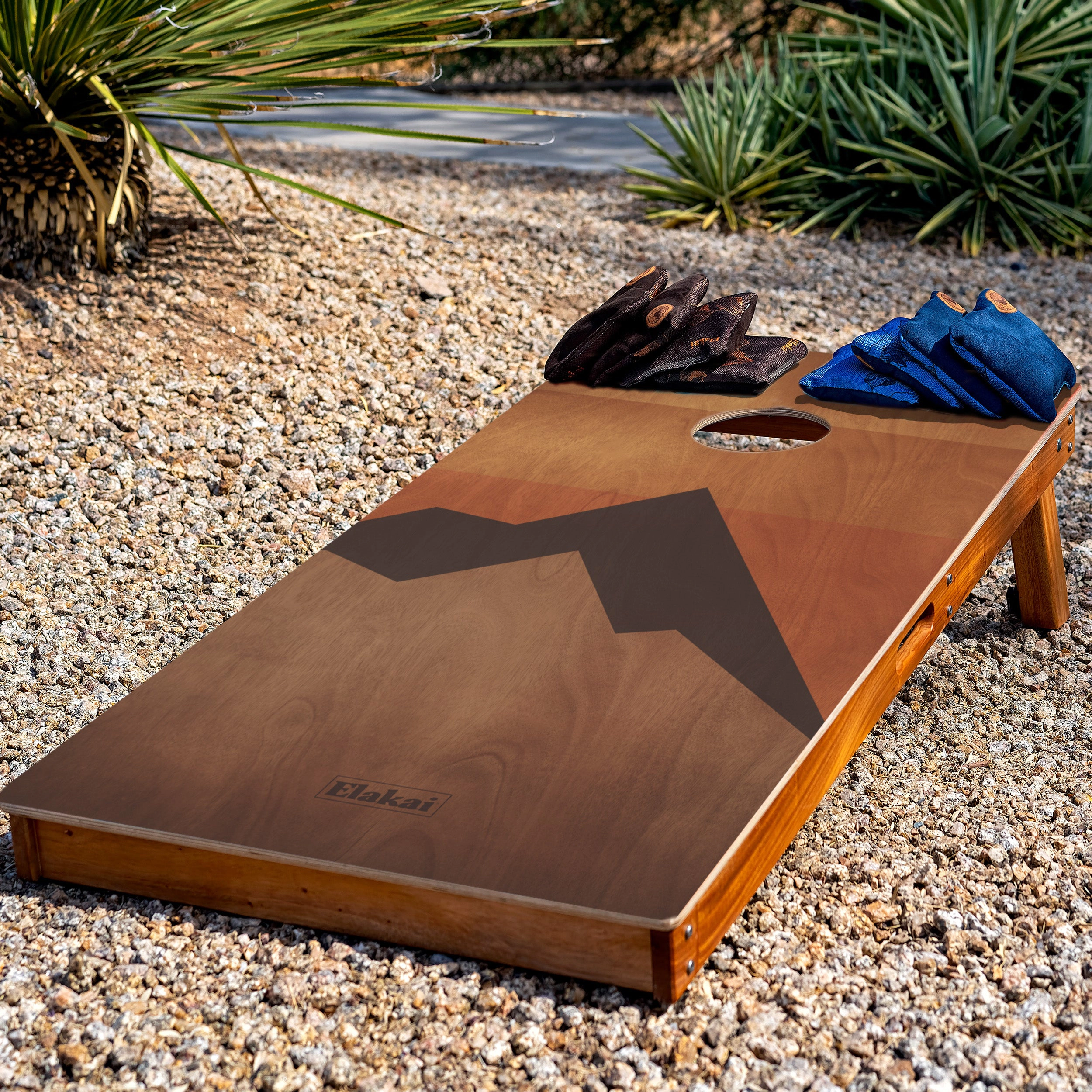 Elakai Retro Elakai Mahogany Pathfinder Cornhole Boards
