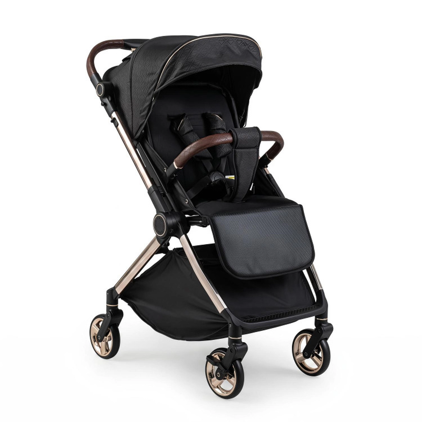SUGIFT Foldable Baby Stroller with Reversible Handle 55-lb Capacity Ages 0-3 Years Black/Gray