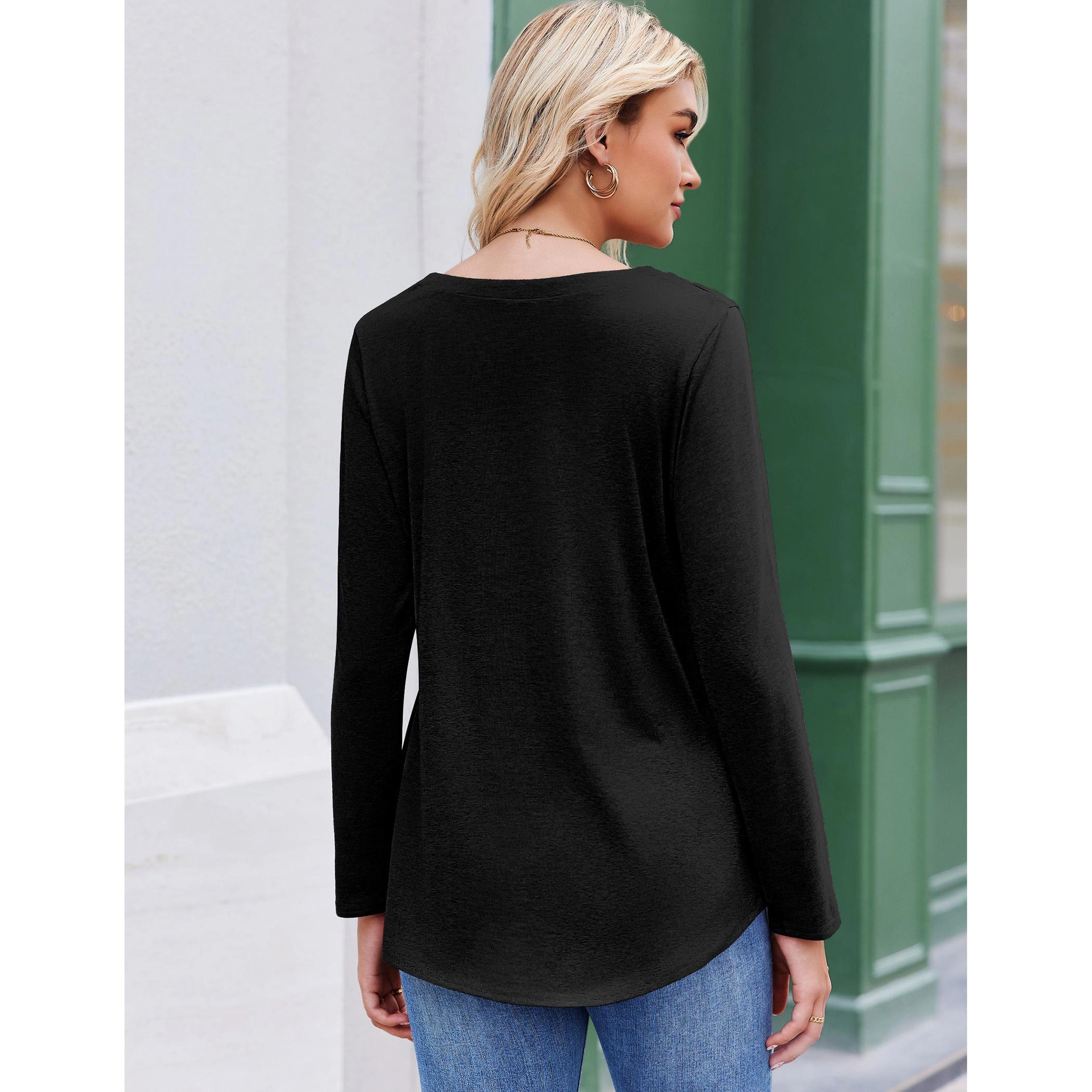 Zeagoo Women Boho Long Sleeve Blouse