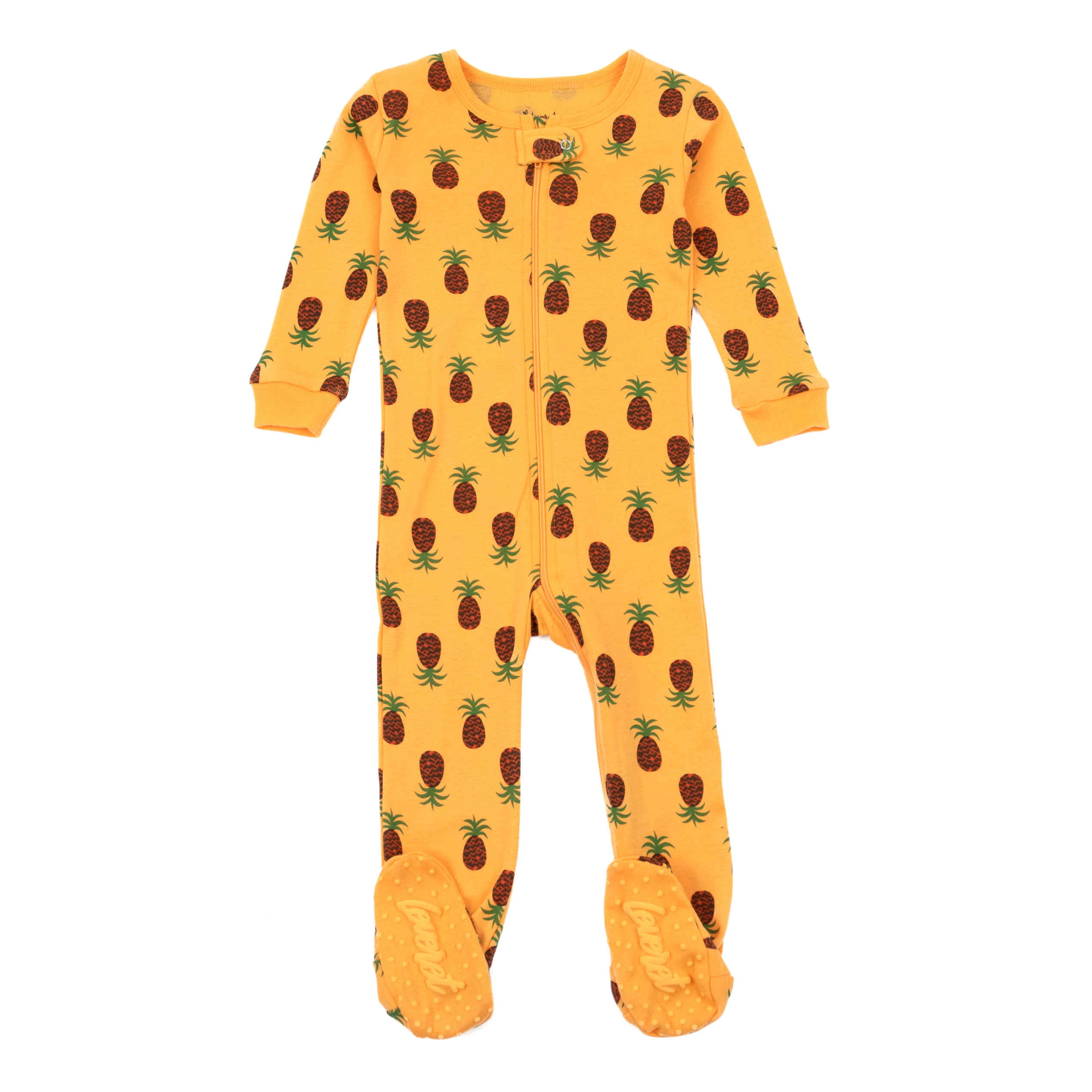 Leveret Baby Food Print Cotton Footed Pajamas