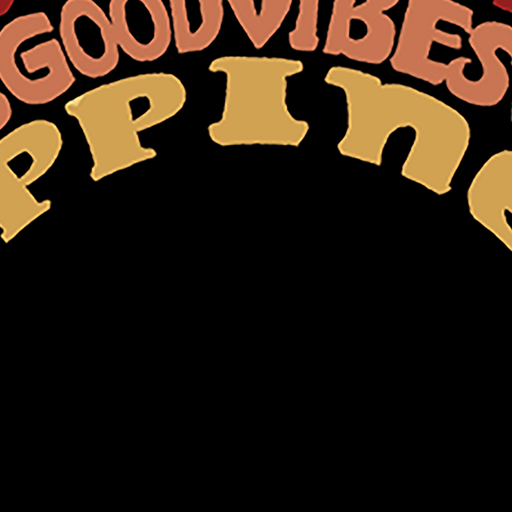 LA Pop Art Good Vibes - Men's Word Hooded Sweatshirt