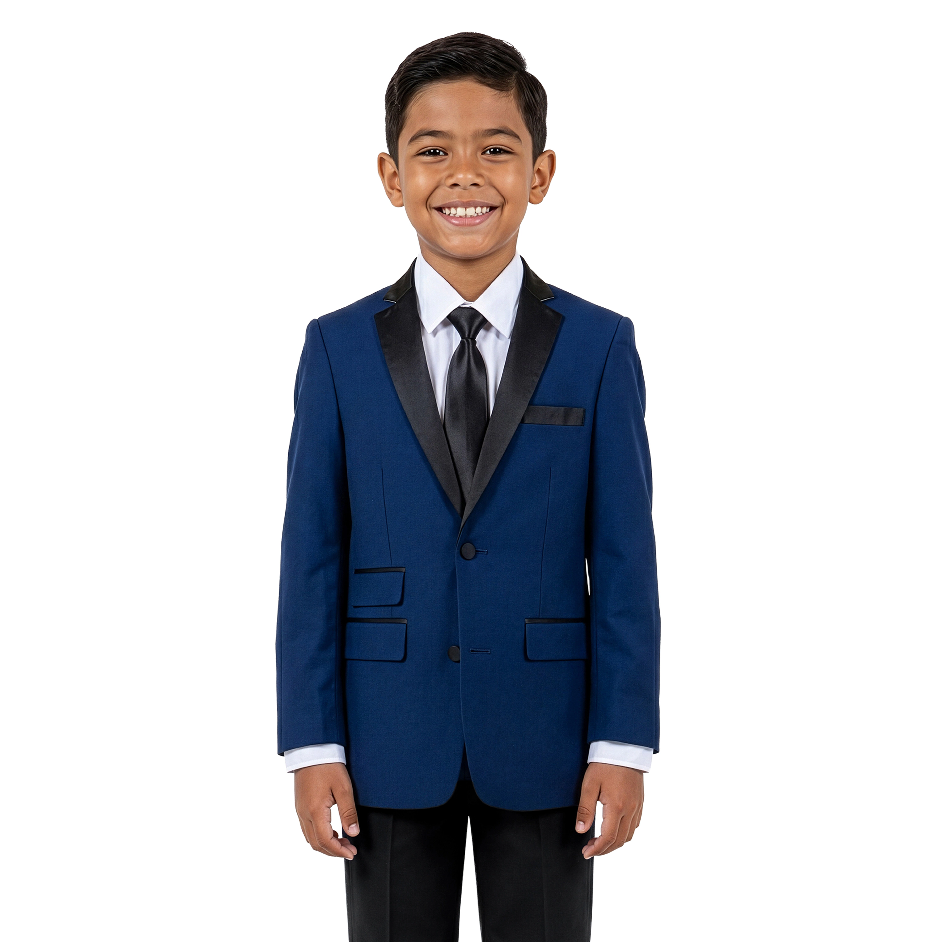 Tazzio Little & Big Boys Slim Fit 4-Pc. Solid Suit Set