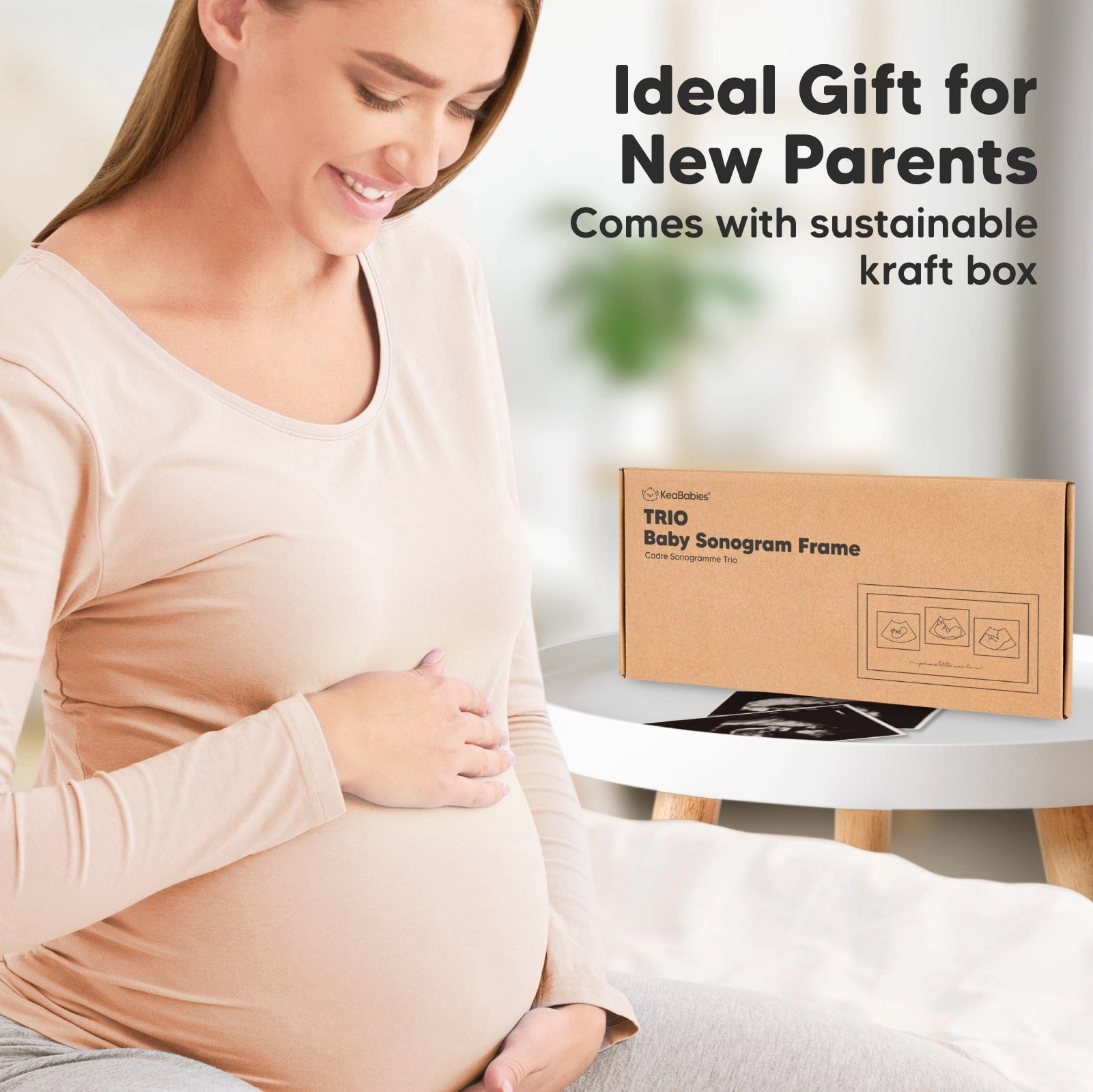 KeaBabies Trio Baby Sonogram Frame