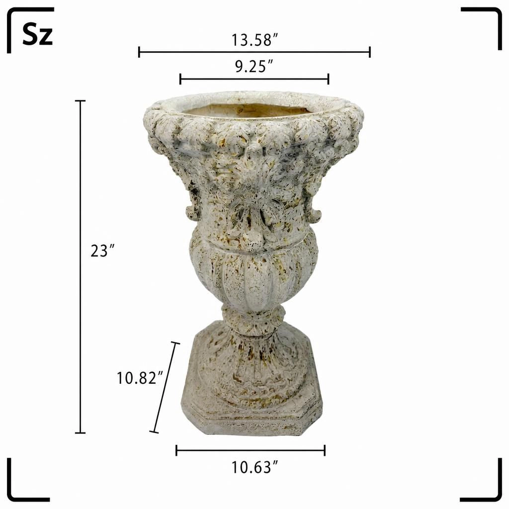 WOW PIONEER Tall Freestanding Magnesium Oxide Planter