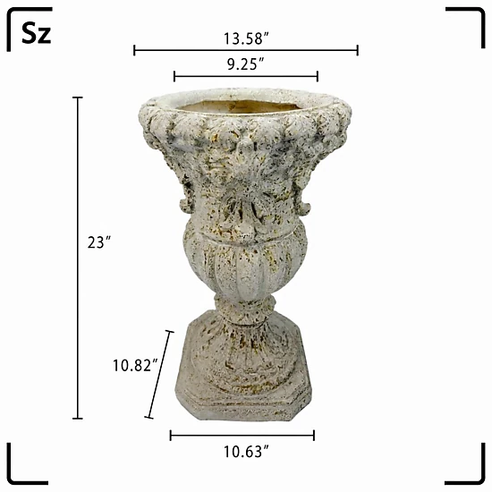 WOW PIONEER Tall Freestanding Magnesium Oxide Planter
