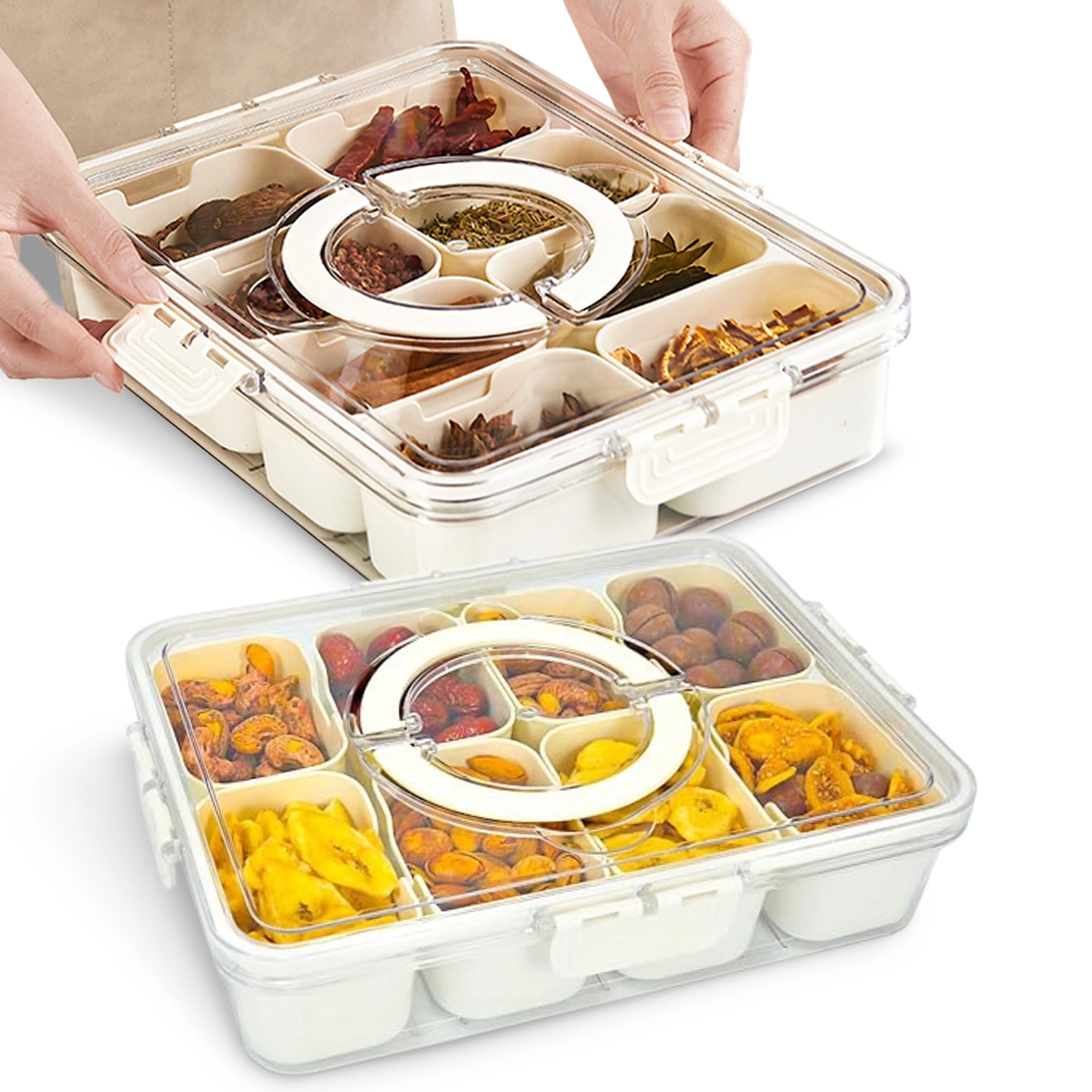 Cheer Collection Airtight Food Storage Container with Multi-Compartment