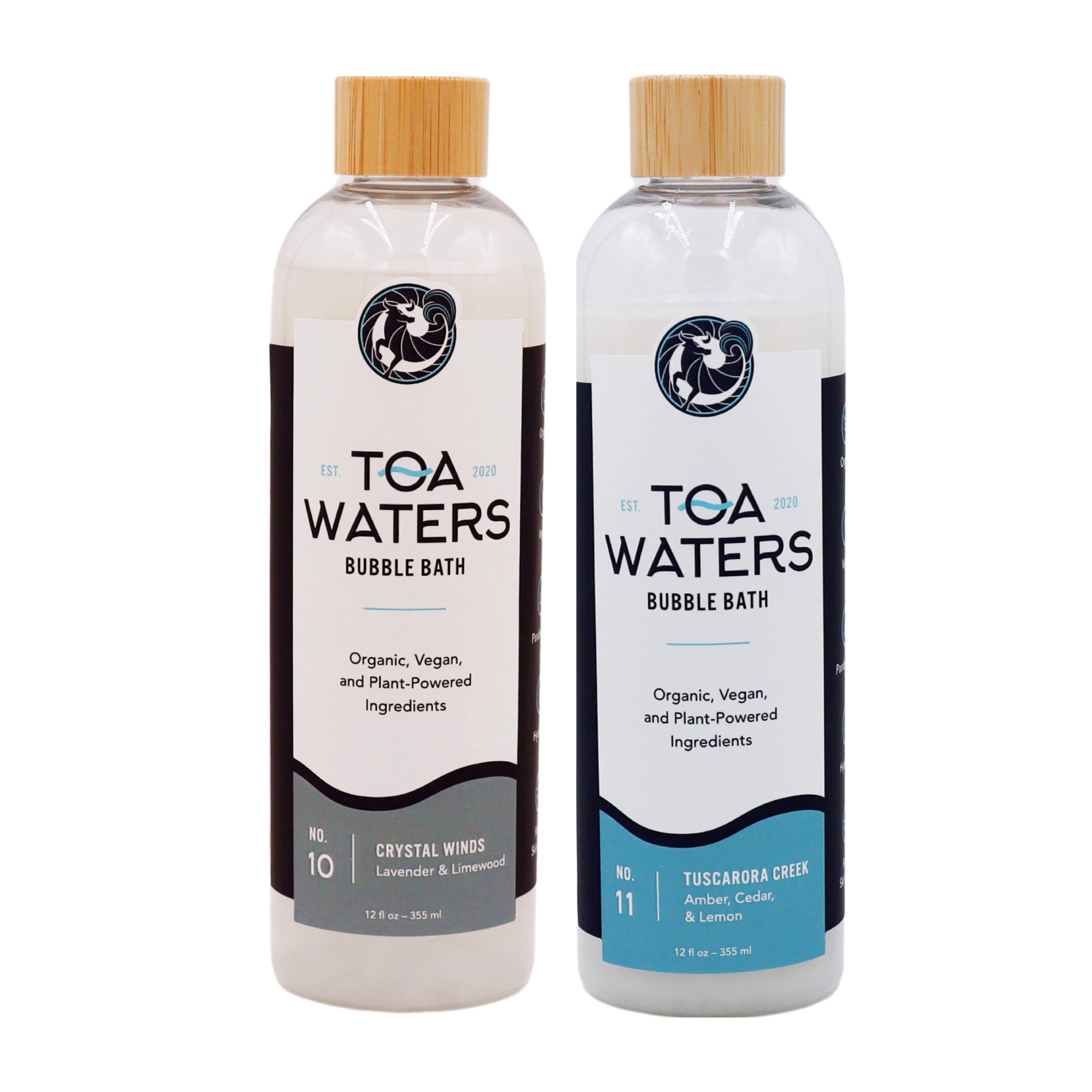 TOA Waters Unisex Bubble Bath Duo - Crisp and Calm - 2 Pack