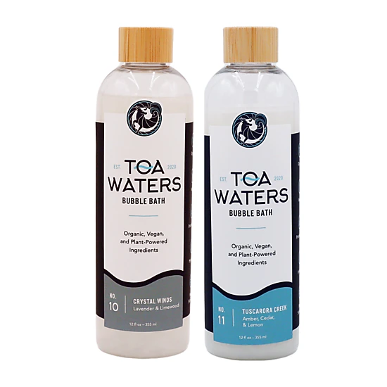 TOA Waters Unisex Bubble Bath Duo - Crisp and Calm - 2 Pack