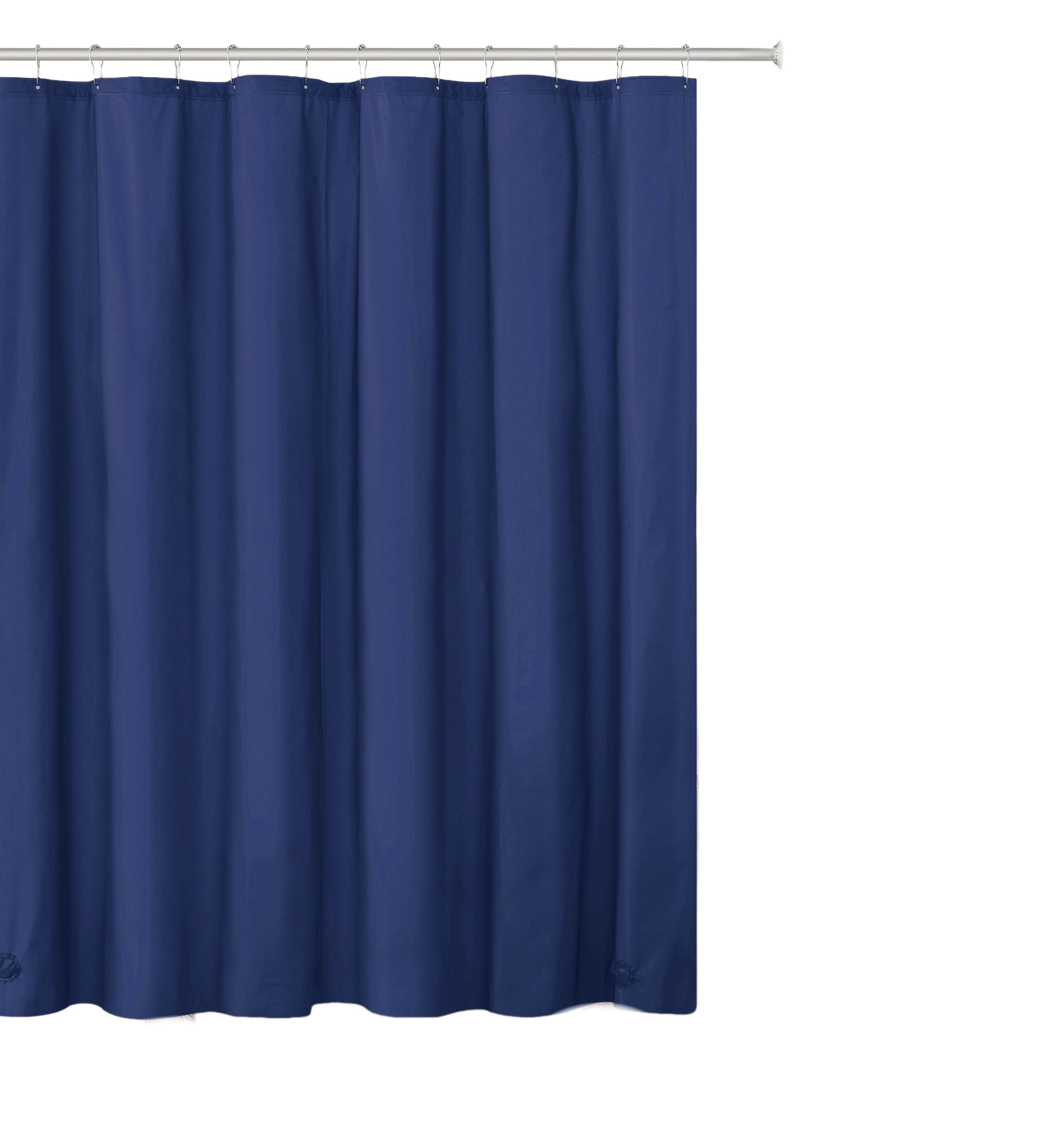 Kate Aurora 3 Pack Non-Toxic Chlorine Free PEVA Lightweight Vinyl Shower Curtain Liner - Standard