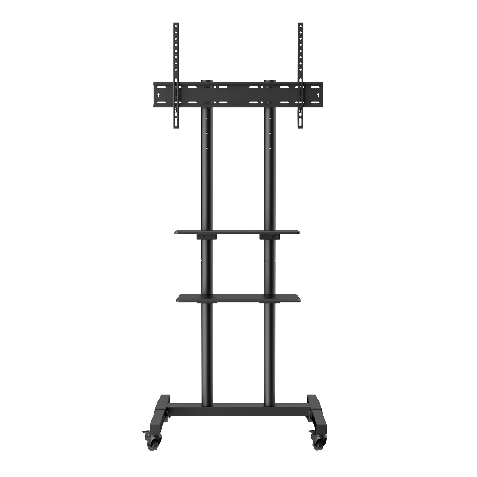 HONGGE Portable TV Stand with Height Adjustable Mount for Bedroom Living Room