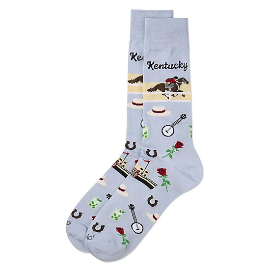 MeMoi Men's Kentucky Rayon From Bamboo Crew Socks