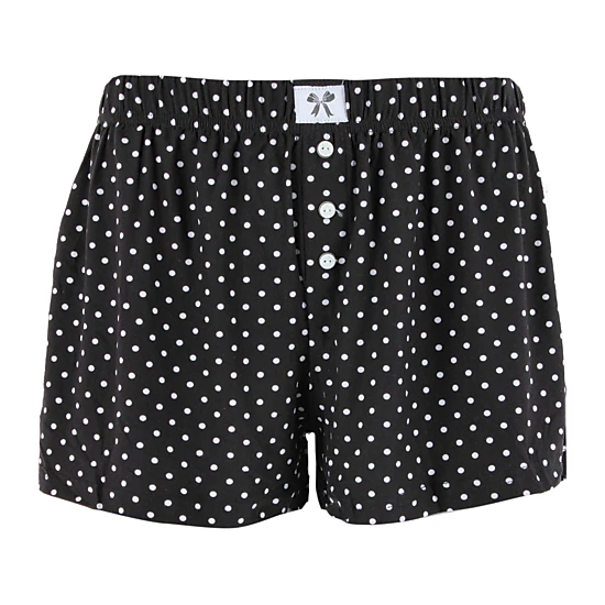 CTM Women's Patterned Pajama Boxer Style Short by Roll Outta Bed